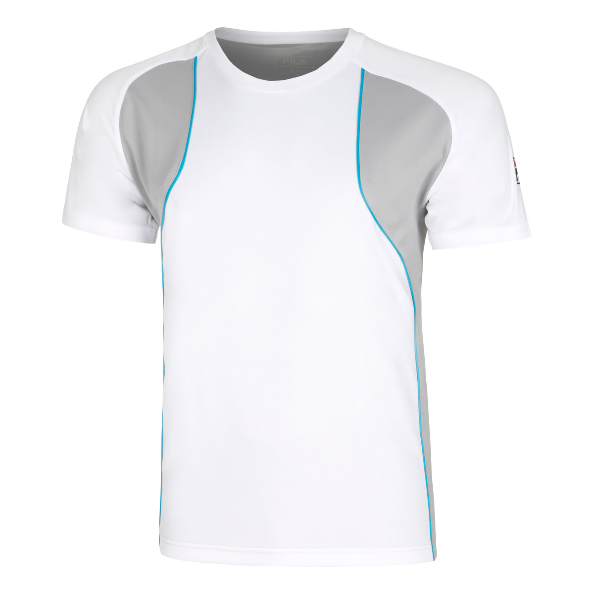 Fila Hudson T-shirt Heren - wit, zilver