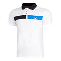 Jayden Polo Hommes-Blanc,Bleu Foncé