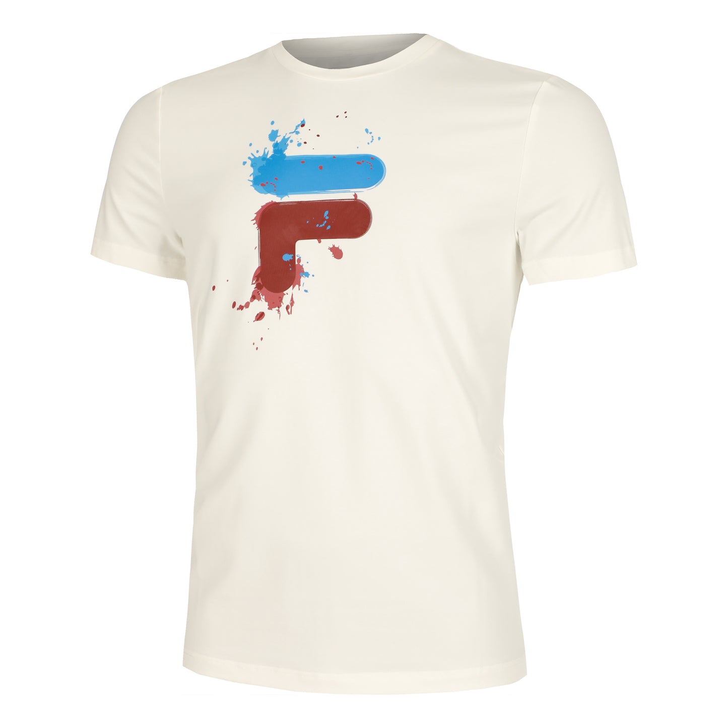 Fila Nevio T-shirt Hommes-Crème,Bleu