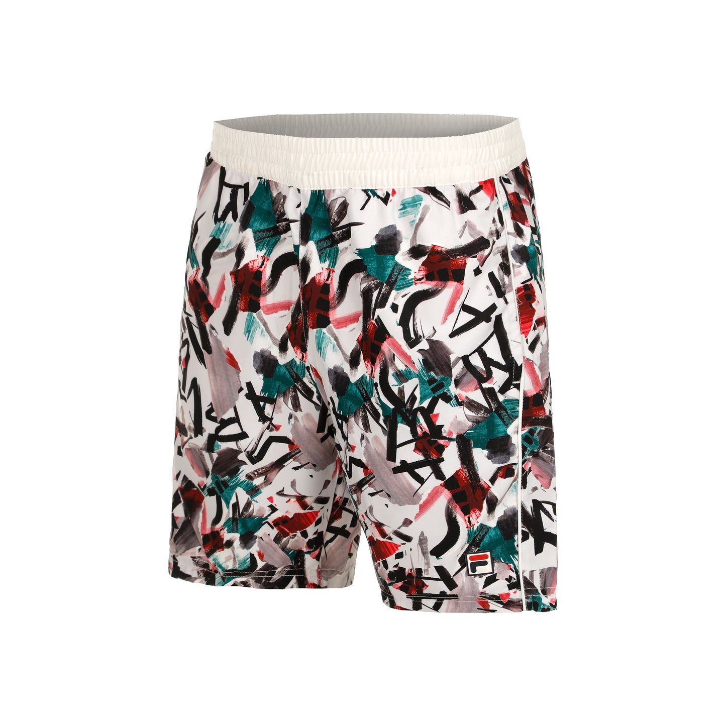 Fila Leo Shorts Hommes-Blanc,Multicouleur