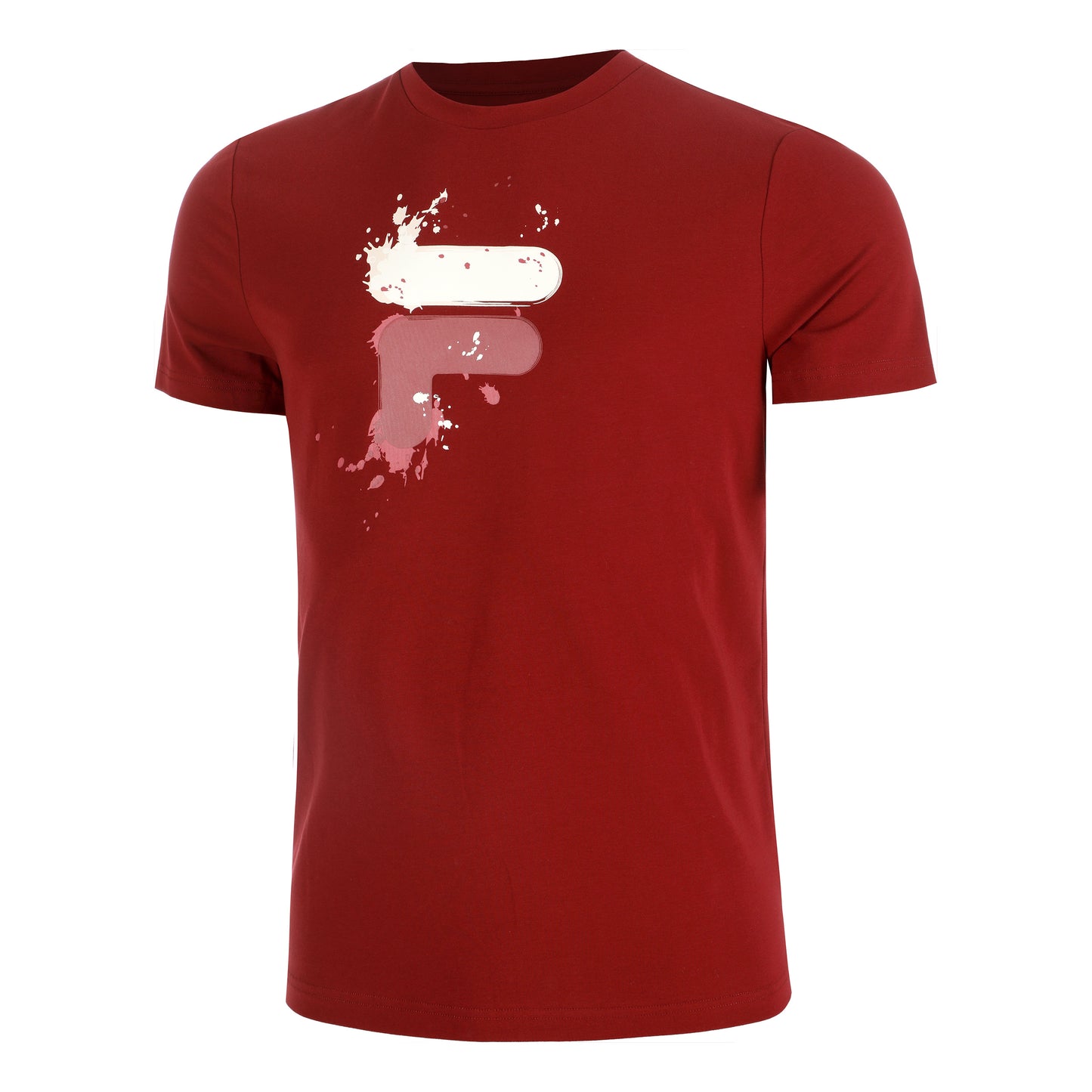 Fila Nevio T-shirt Hommes-Rouge Foncé