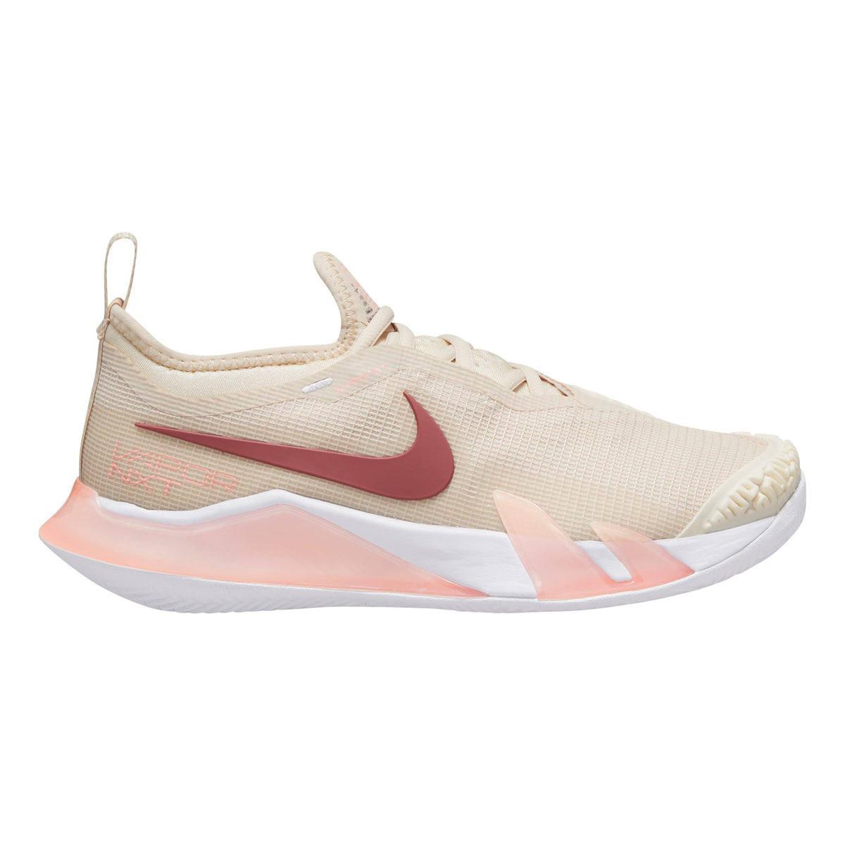Nike Court Vapor React NXT Gravelschoen Dames - beige, rood