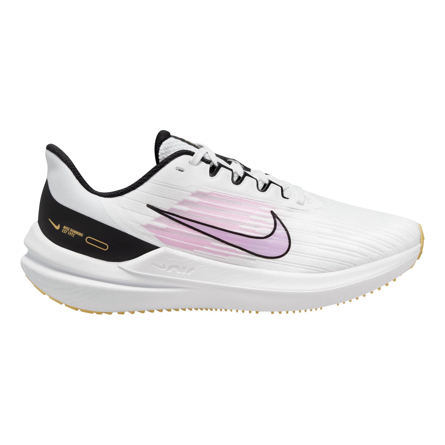 Nike Air Winflo 9 Neutrale schoen Dames - wit, zwart