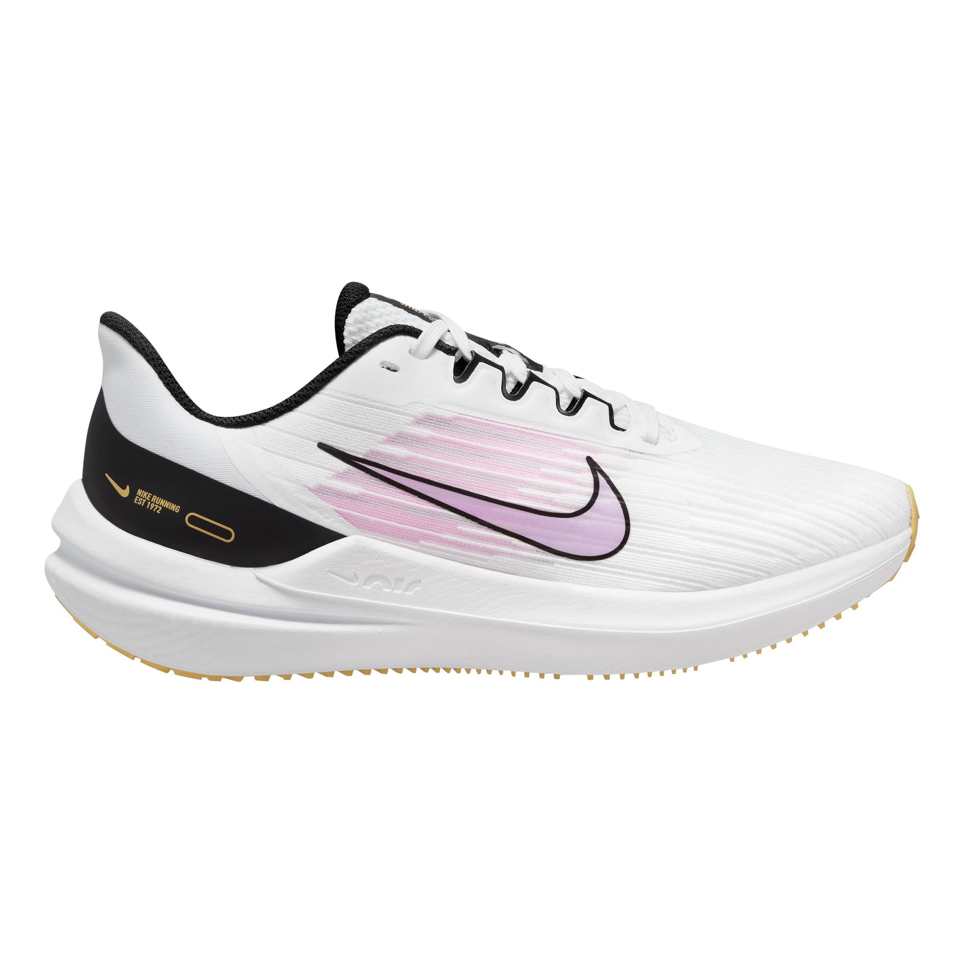 Nike Air Winflo 9 Neutrale schoen Dames - wit, zwart