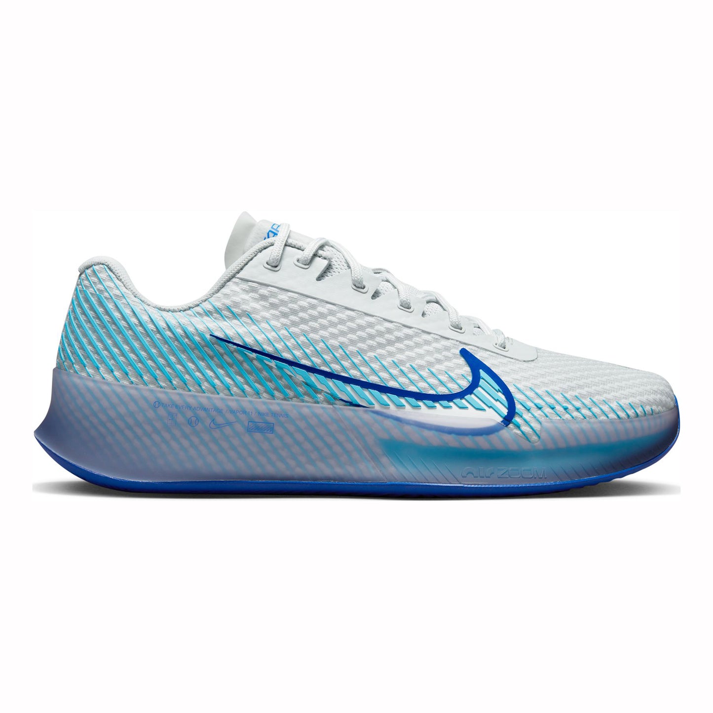 Nike Air Zoom Vapor 11 Chaussure terre battue Hommes - blanc, turquoise