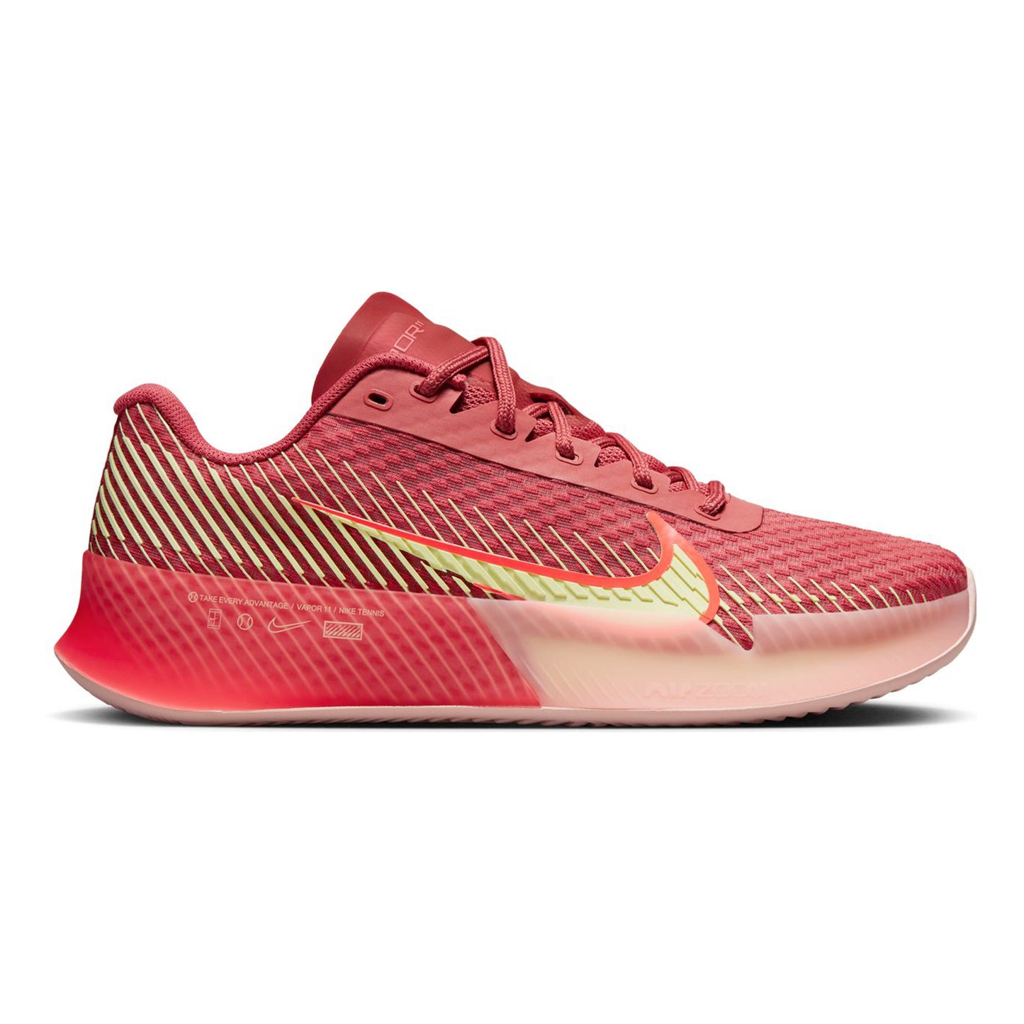 Nike Zoom Vapor 11 Chaussure terre battue Femmes - corail,