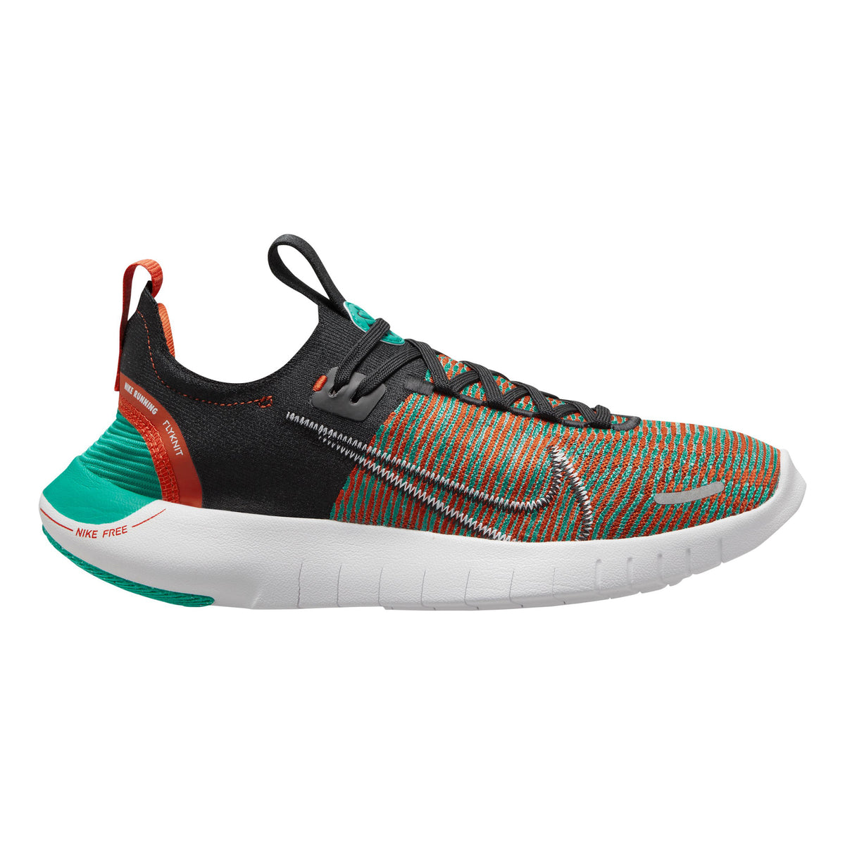 Nike Free Run Flyknit Next Nature Neutrale schoen Dames - rood, turkoois