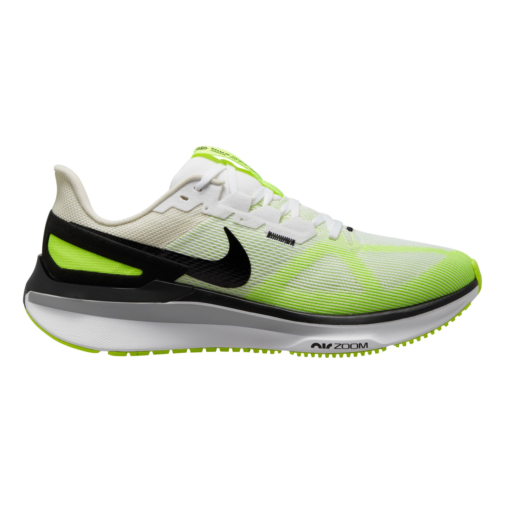 Nike Structure 25 Chaussure de running avec stabilisateurs Hommes - vert fluo, blanc