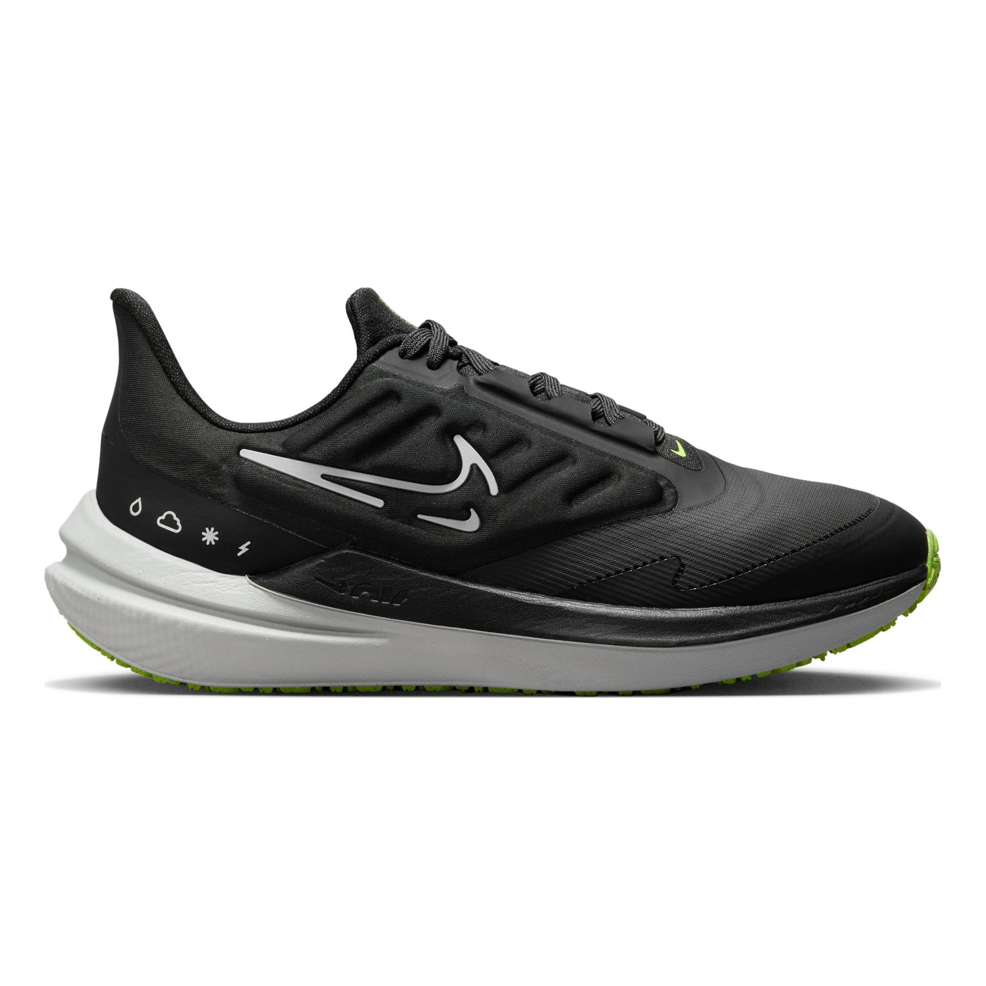 Nike Winflo 9 Shield Chaussure de running sans stabilisateurs Femmes - noir, blanc