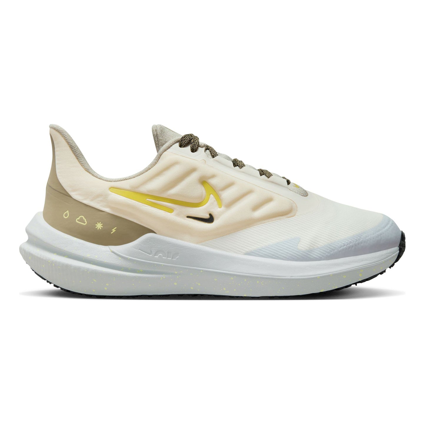 Nike Winflo 9 Shield Neutrale schoen Dames - beige, geel