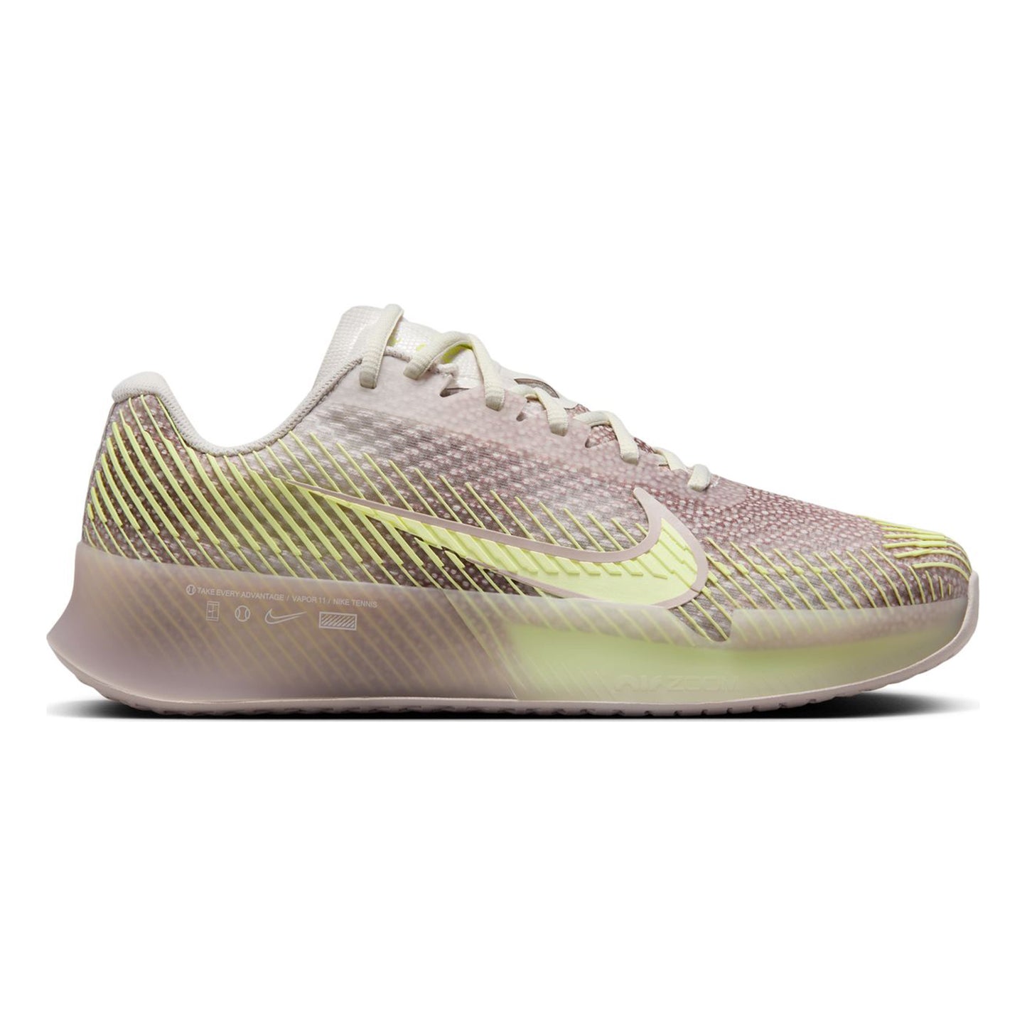Nike Court Air Zoom Vapor 11 Premium Allcourt schoen Dames - beige, lichtgroen