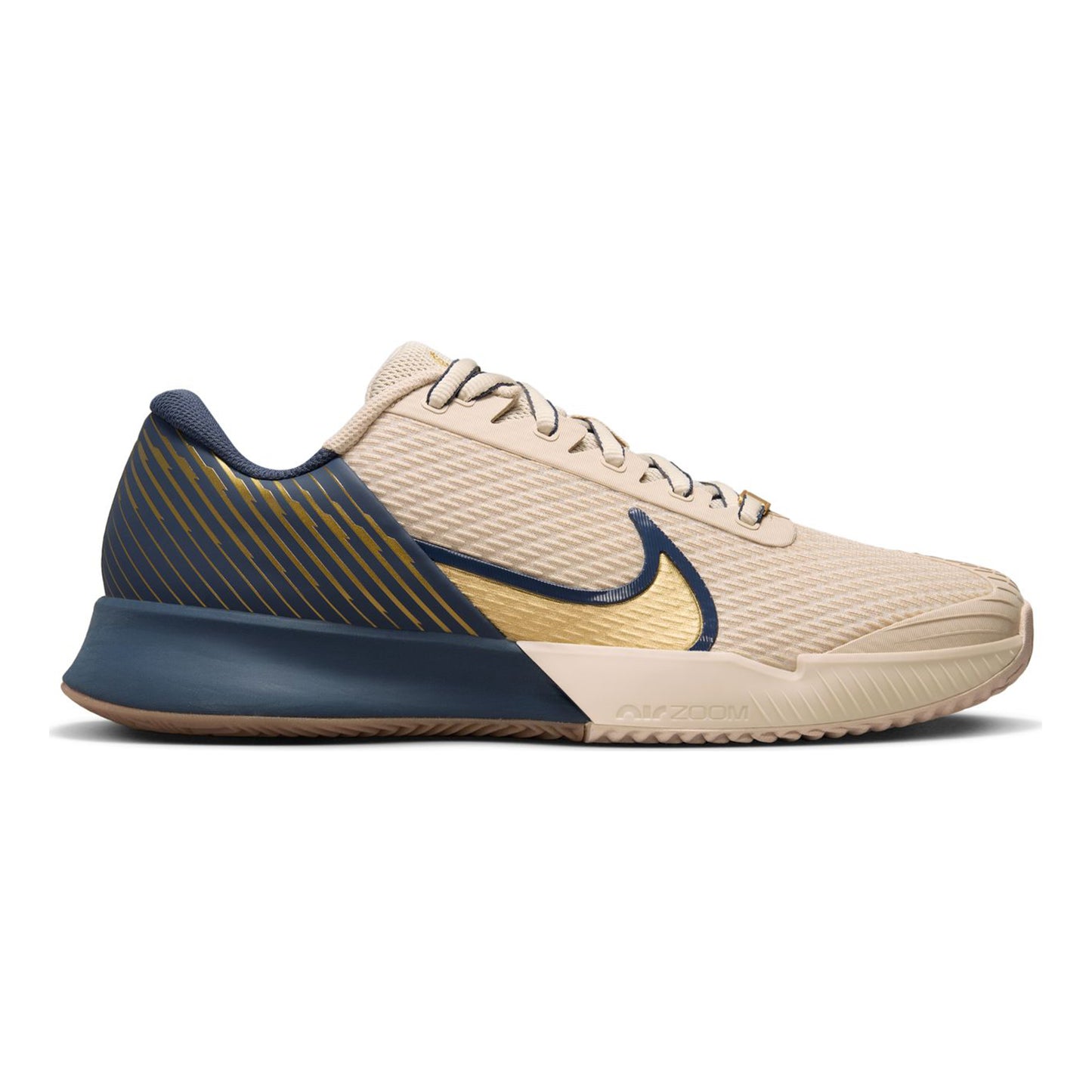 Nike Air Zoom Vapor Pro 2 PRM Chaussure Terre Battue Hommes-Beige,Bleu Foncé