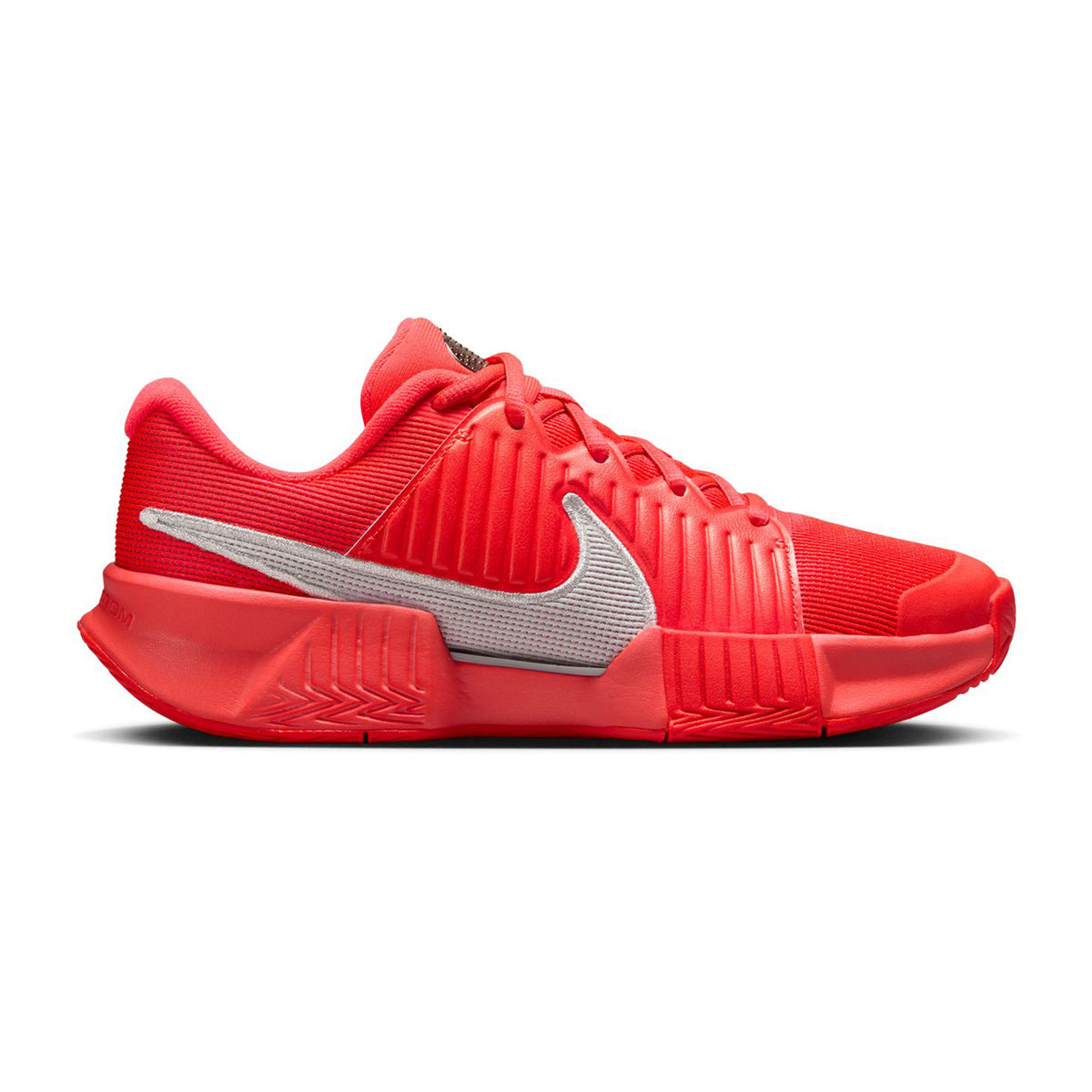 Nike GP Challenge Pro Chaussures Toutes Surfaces Femmes-Rouge Fluo,Argent