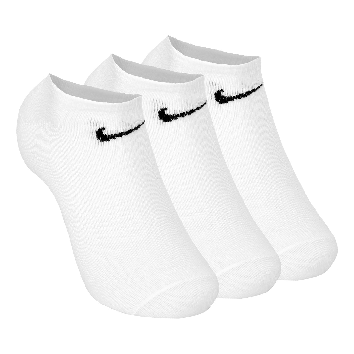 Nike Cushioned No Show Chaussettes de tennis Pack de 3 Unisex - blanc, noir