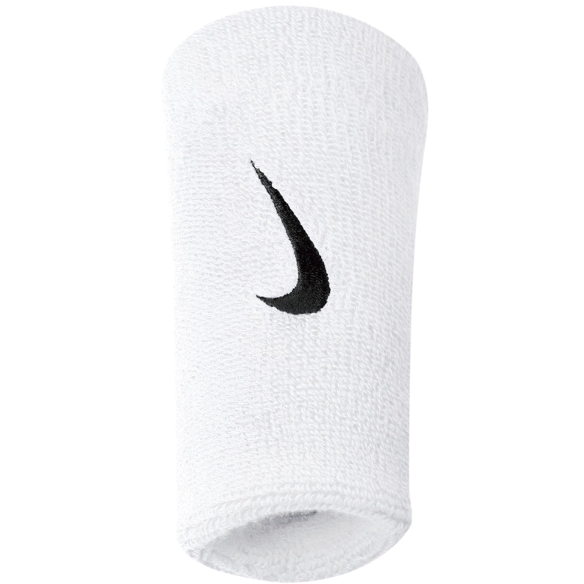 Nike Swoosh Doublewide Poignet Pack De 2 Unités-Blanc,Noir