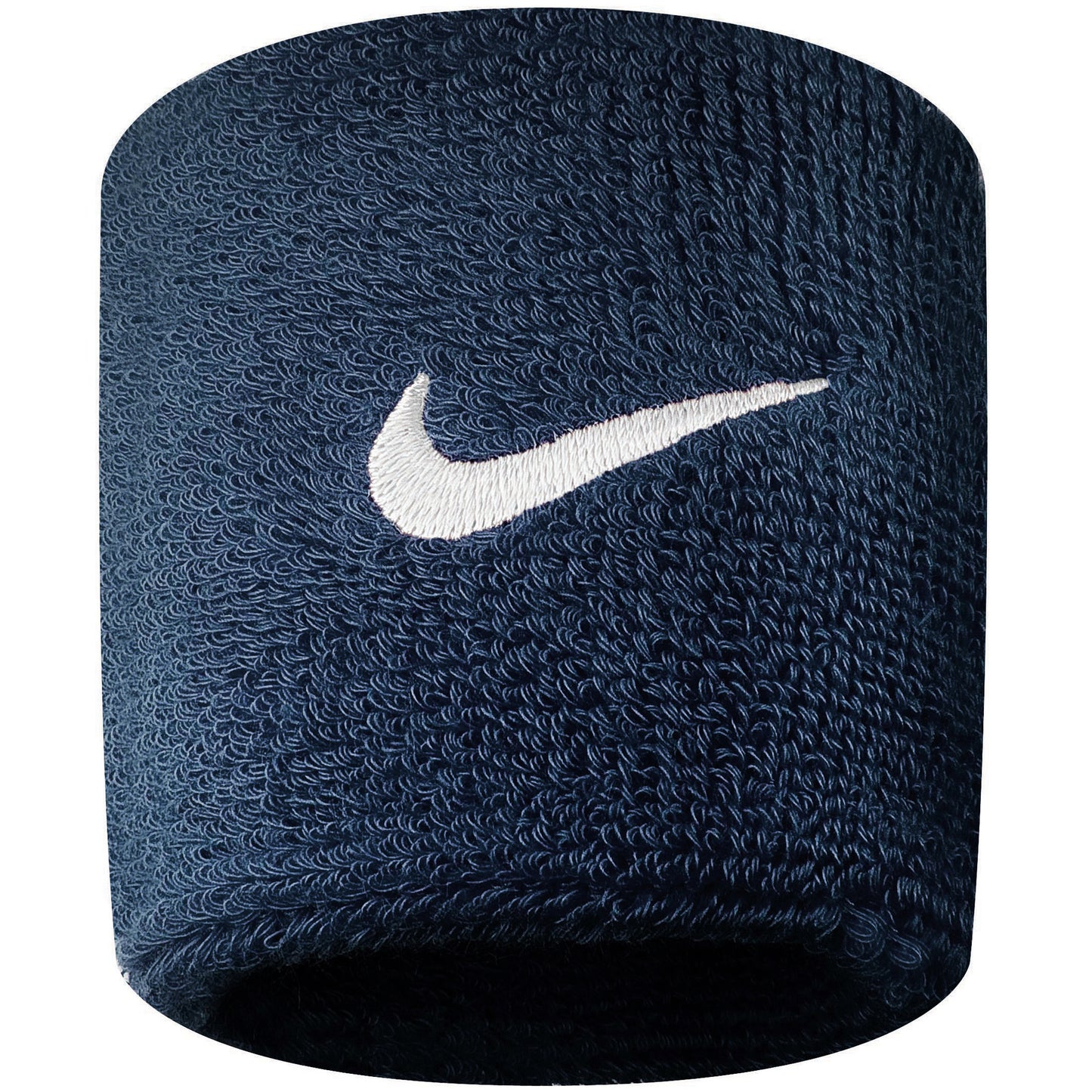 Nike Swoosh Poignet Pack de 2 unités court - bleu foncé, blanc