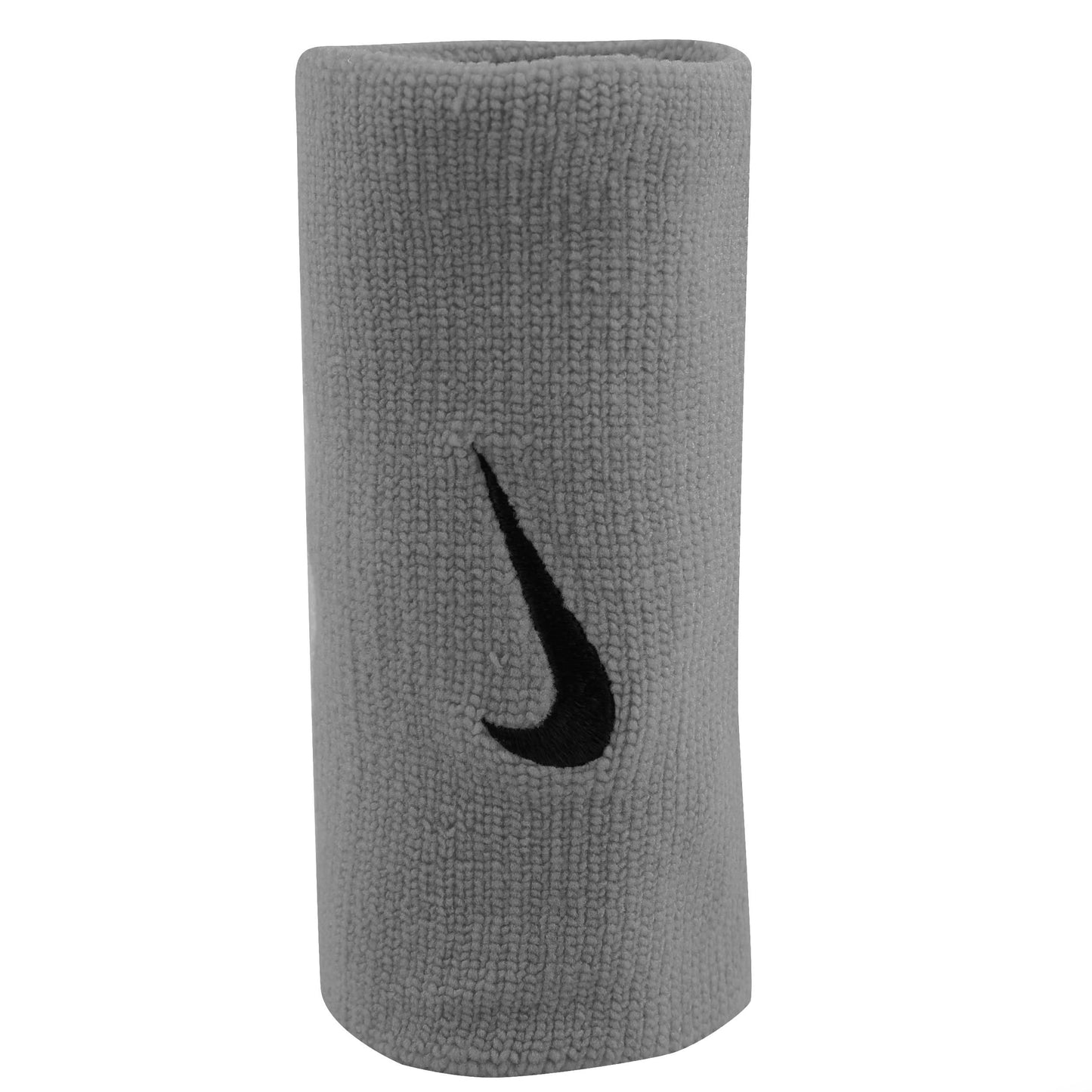 Nike Swoosh Doublewide Zweetband Verpakking 2 Stuks-Lichtgrijs,Zwart