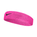 Swoosh Hoofdband Unisex - neonroze, zwart