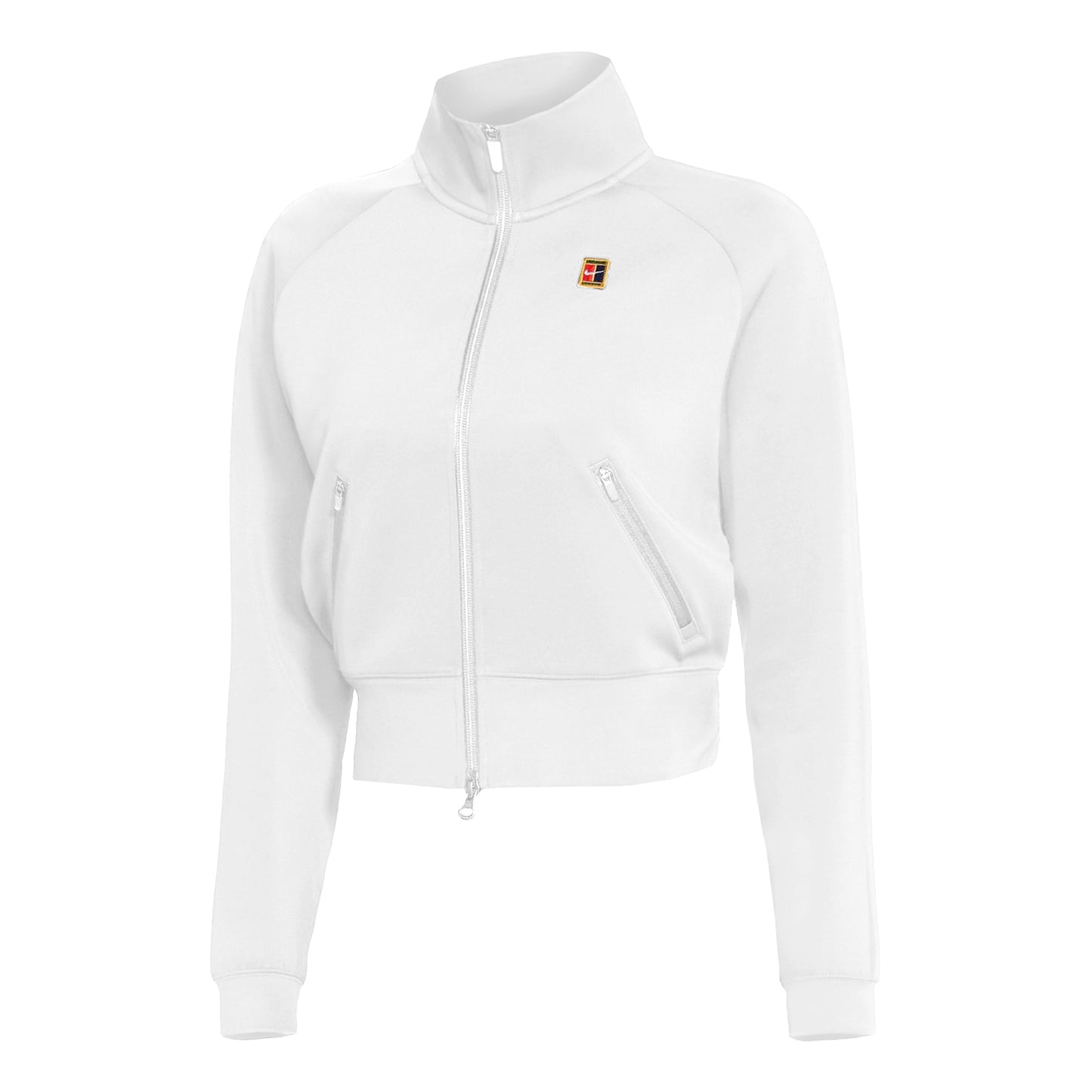 Nike Court Dri-Fit Heritage Trainingsjack Dames - wit,