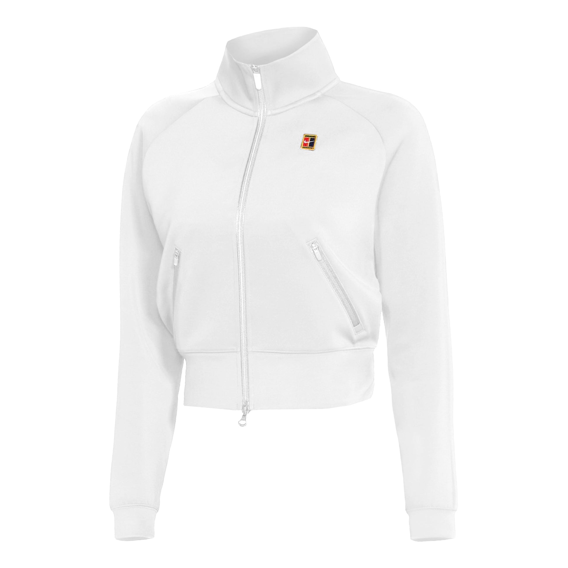 Nike Court Dri-Fit Heritage Trainingsjack Dames - wit,