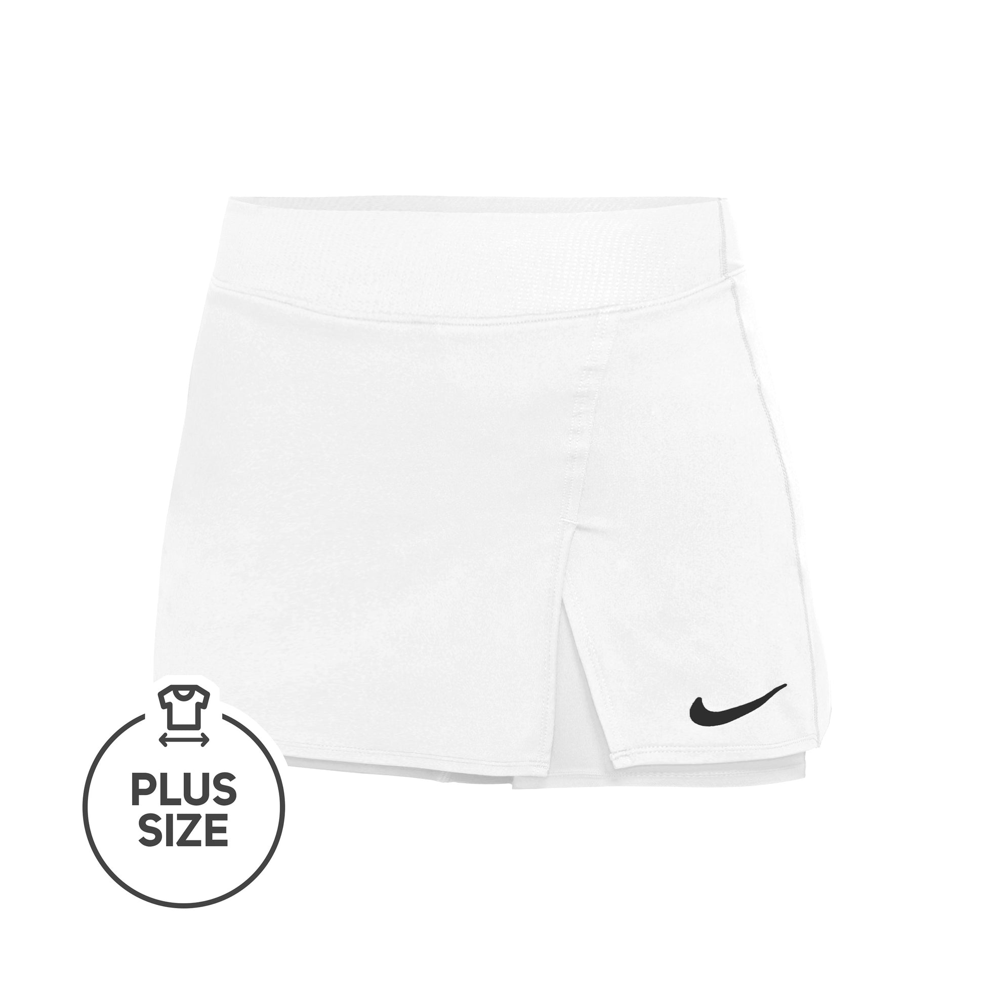 Nike Court STR Plus Size Rok Dames - wit, zwart