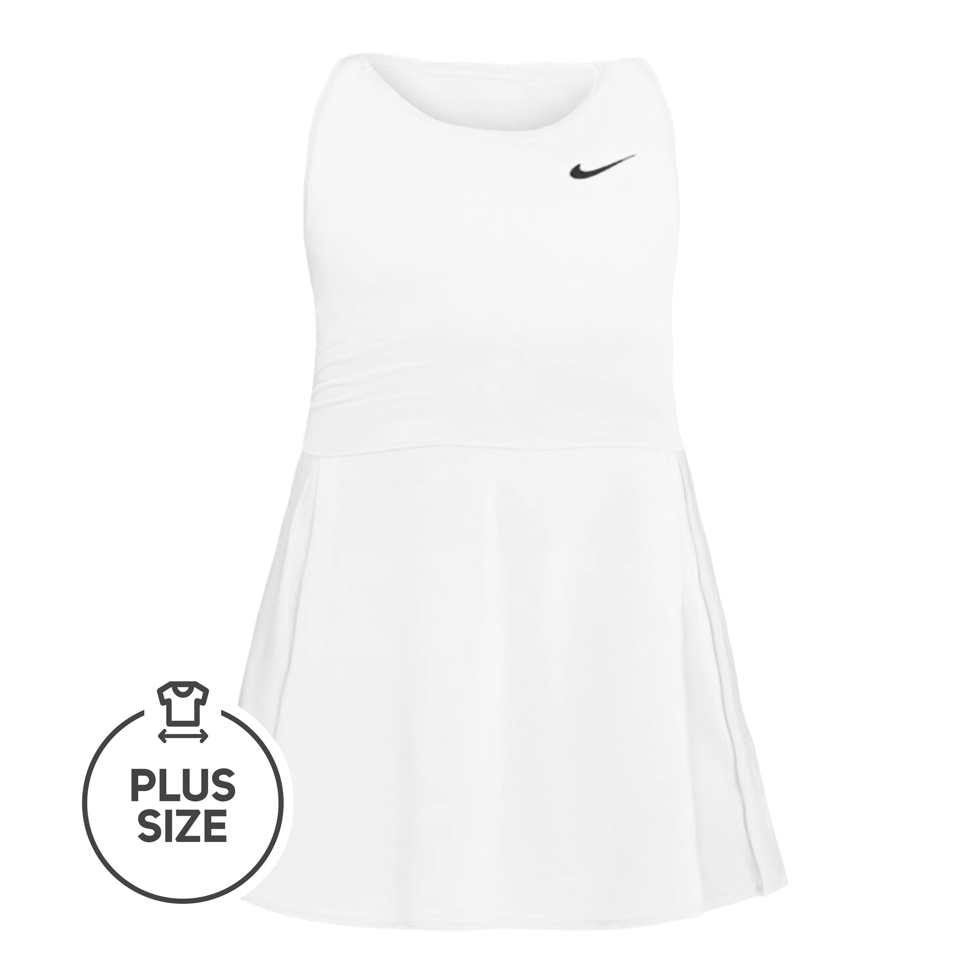Nike Court Advantage Plus Size Jurk Dames - wit,