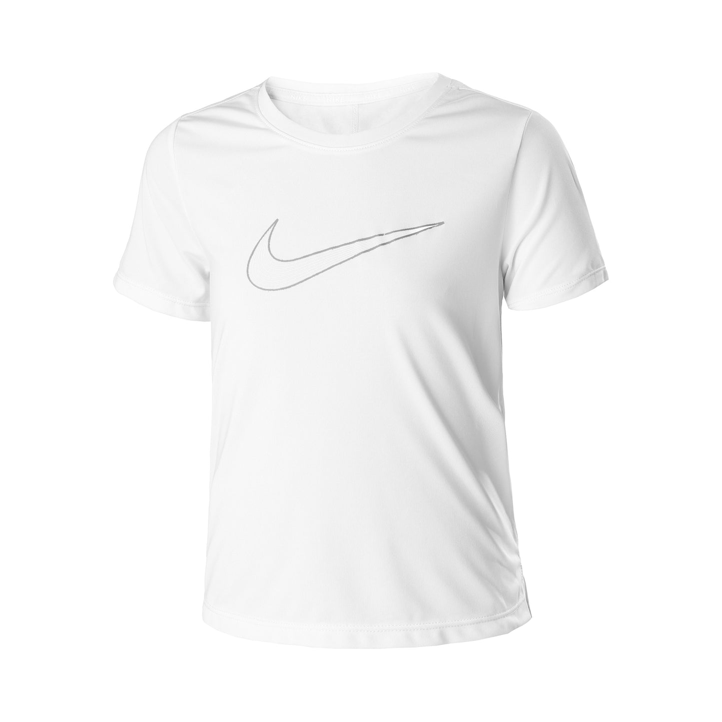 Nike Dri-Fit One Graphic T-shirt Meisjes-Wit,Zwart