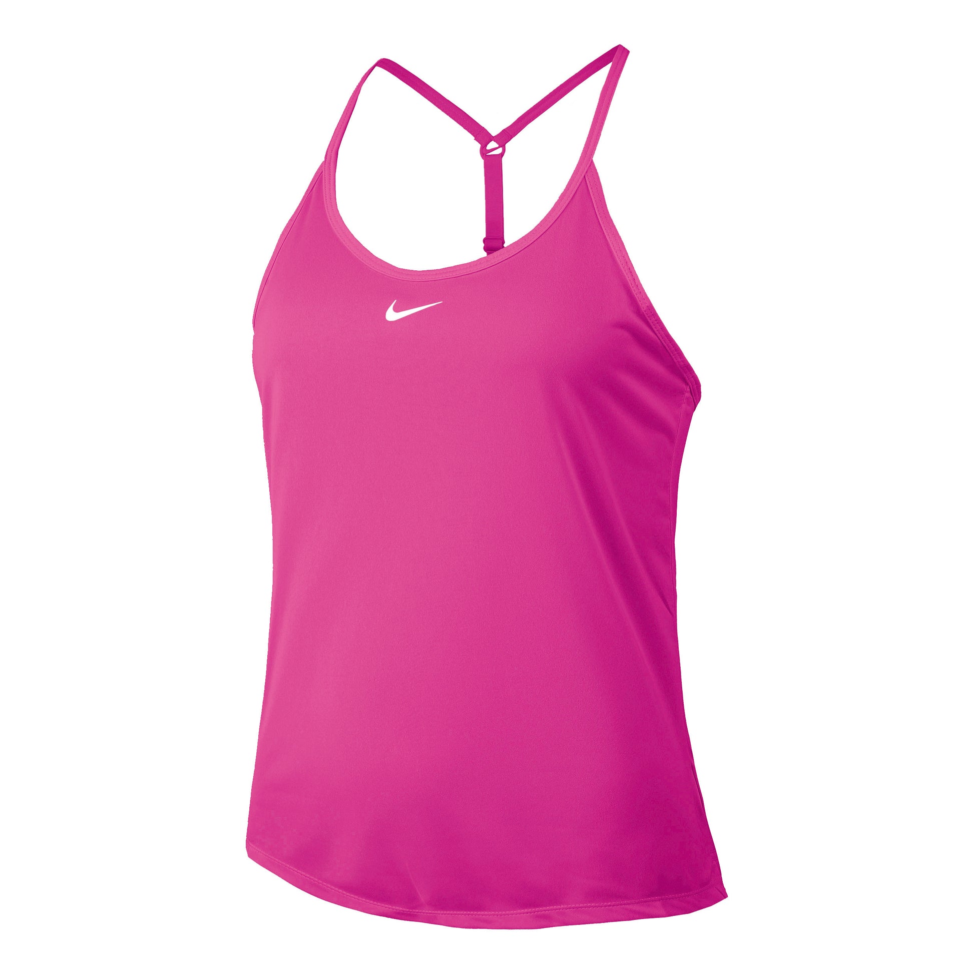 Nike Dri-Fit One Elstka STD Tanktop Dames - pink, wit