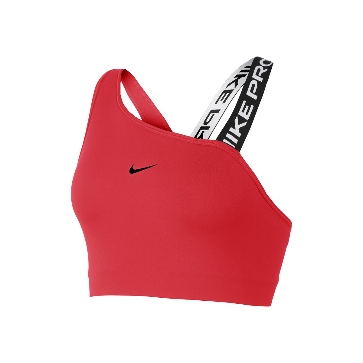 Nike Dri-Fit Swoosh Sport-bh Dames - rood, zwart