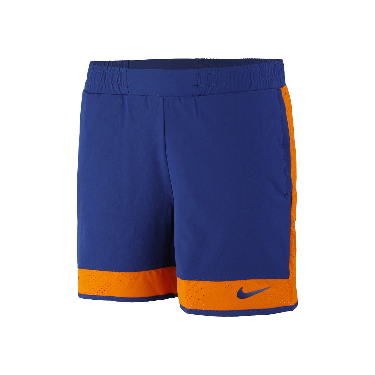 Nike Dri-Fit 7in Shorts Hommes - bleu foncé, orange