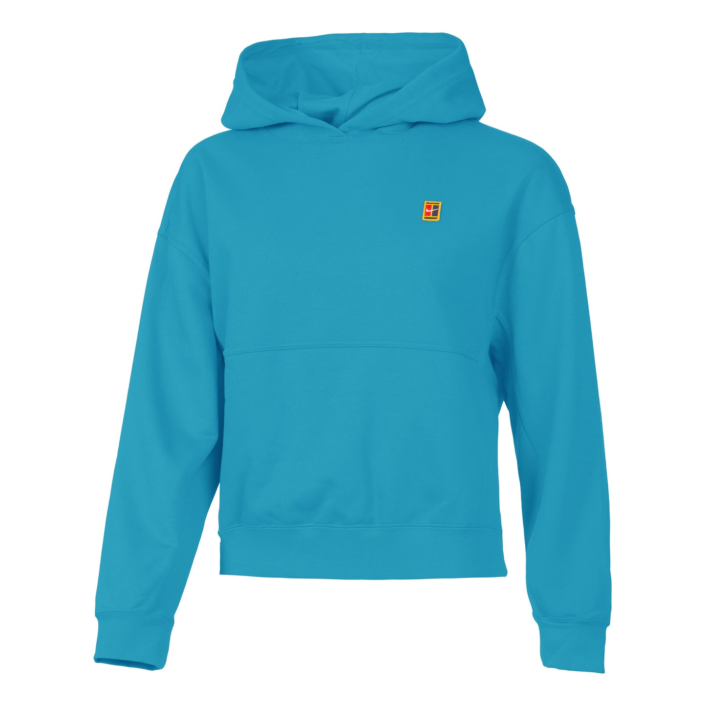 Nike Dri-Fit Court Heritage Fleece Sweater met capuchon Dames - petrolblauw,
