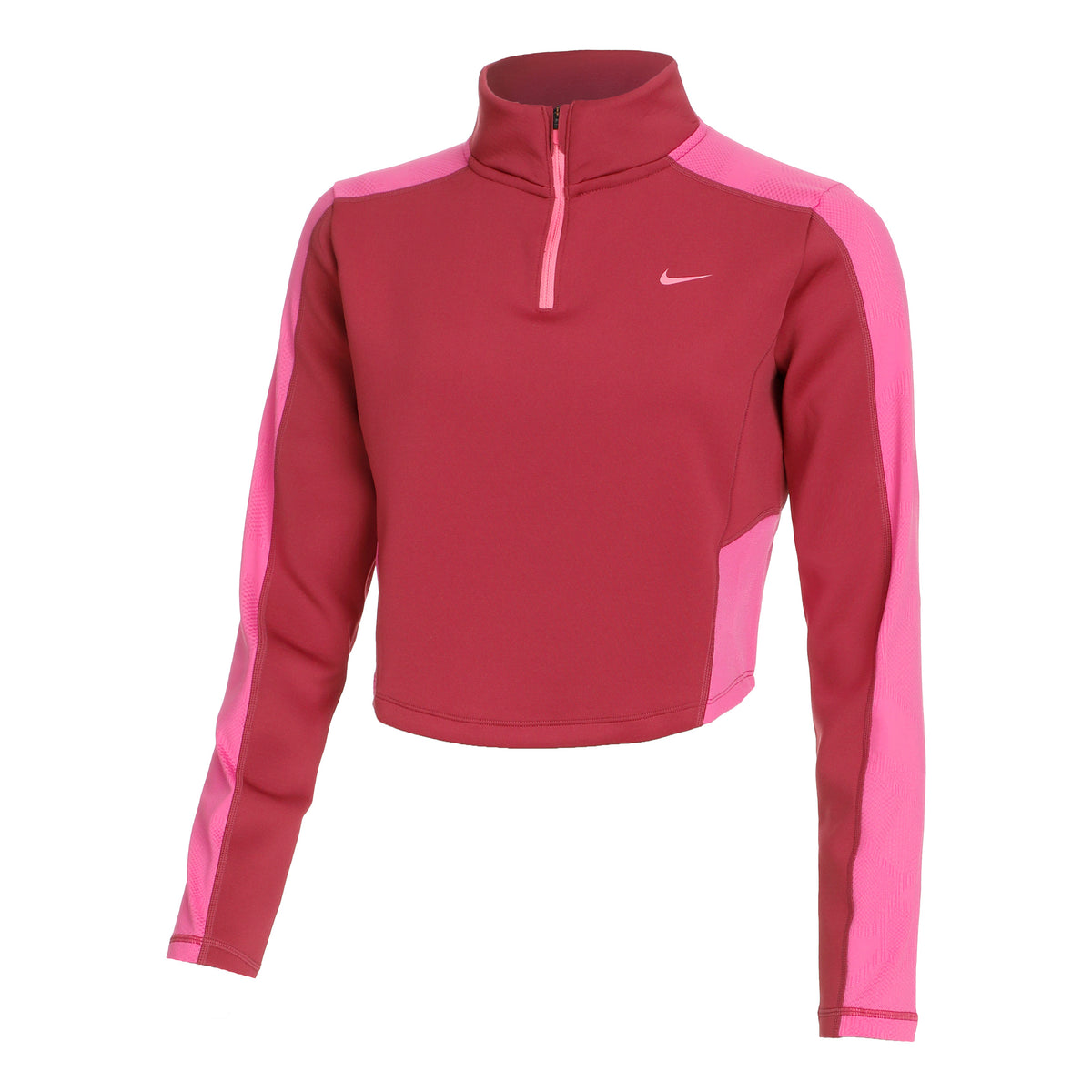 Nike Dri-Fit Half-Zip Longsleeve Dames - rood, pink