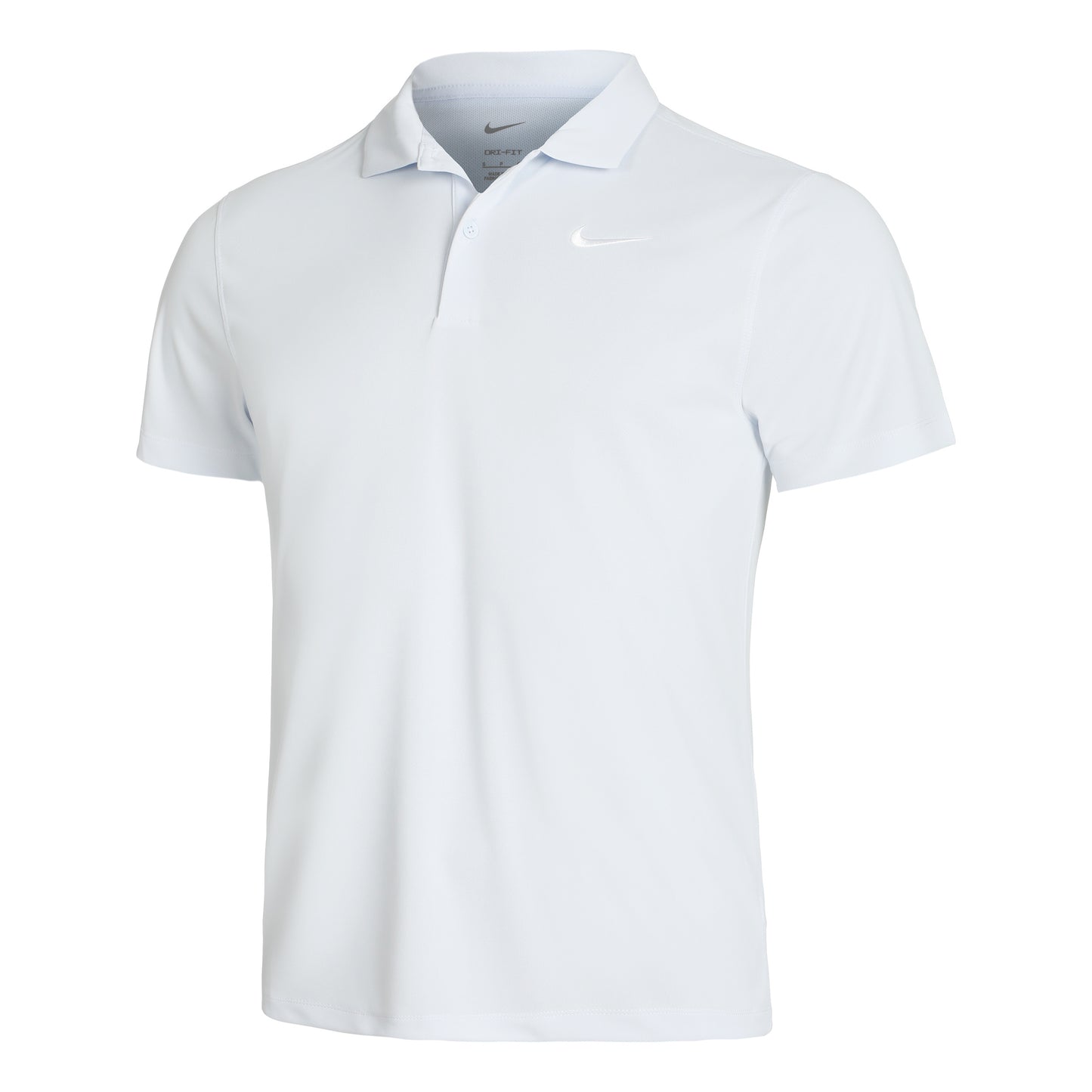 Nike Dri-Fit Victory Court Solid Polo Heren - wit, lichtgrijs