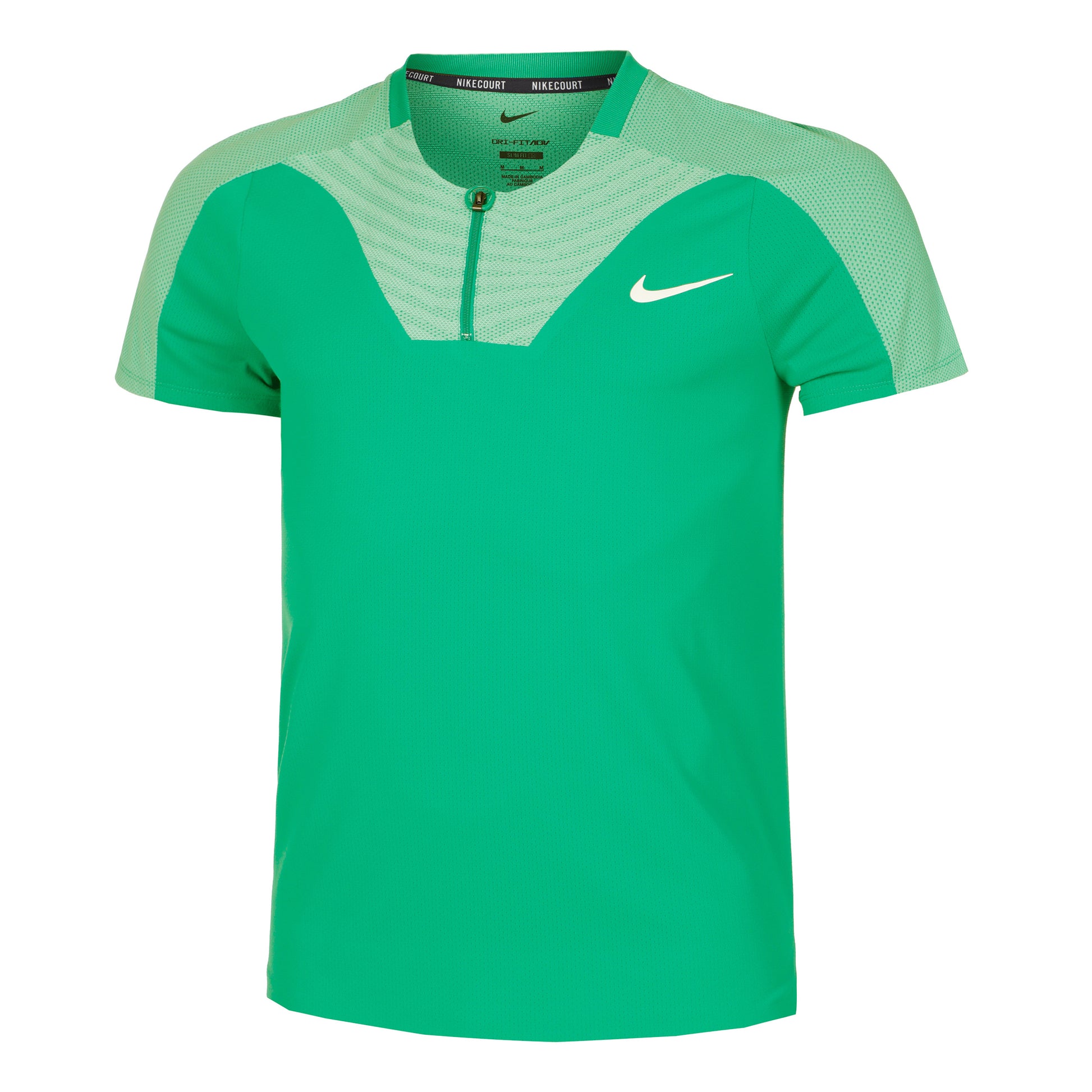 Nike Dri-Fit Court Slim UL RG Polo Hommes - vert, mint
