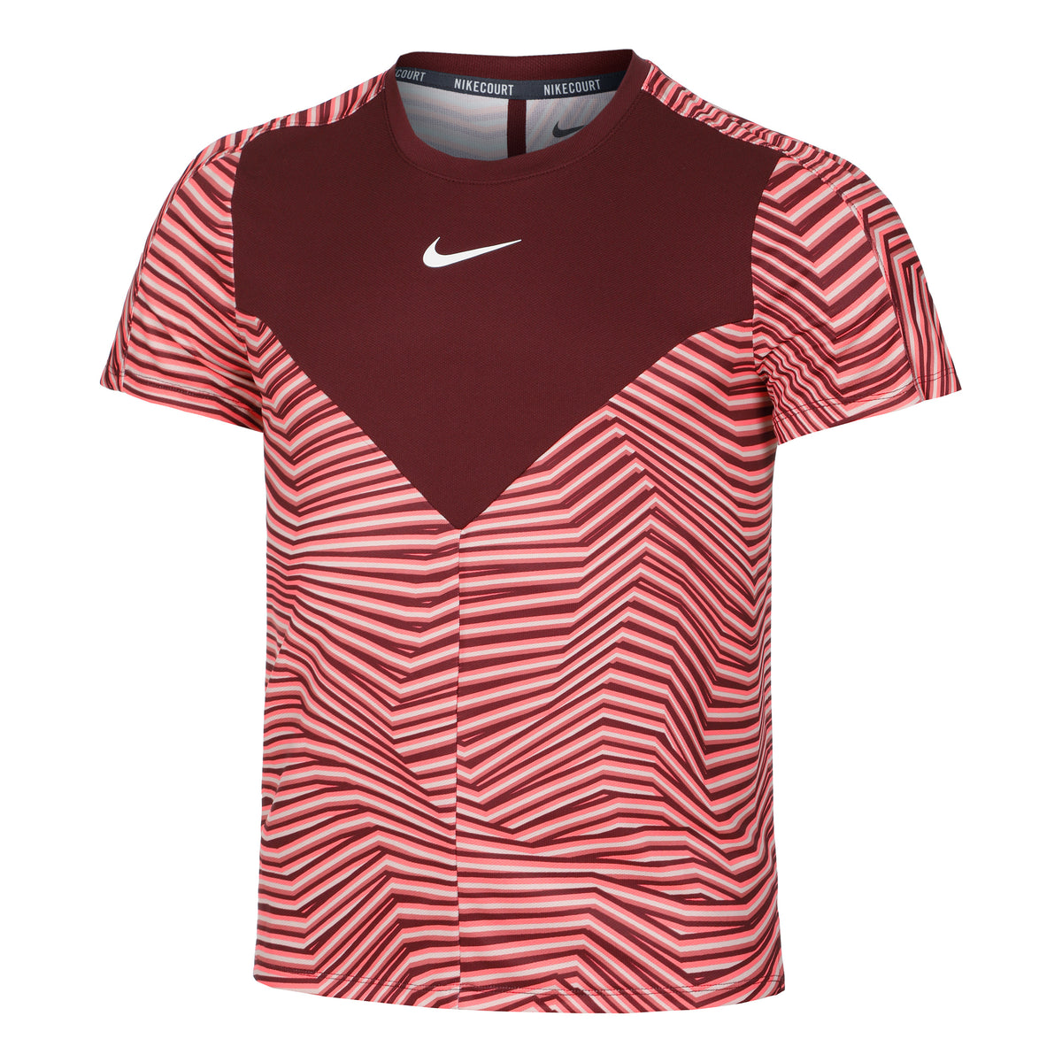 Nike Dri-Fit Court Slam RG T-shirt Hommes - rouge foncé, vieux rose
