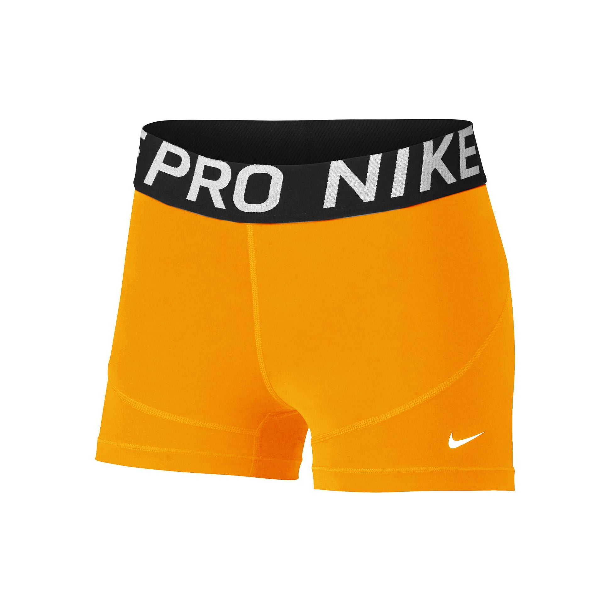 Nike Dri-Fit Big Kids 3in Shorts Meisjes-oranje,zwart