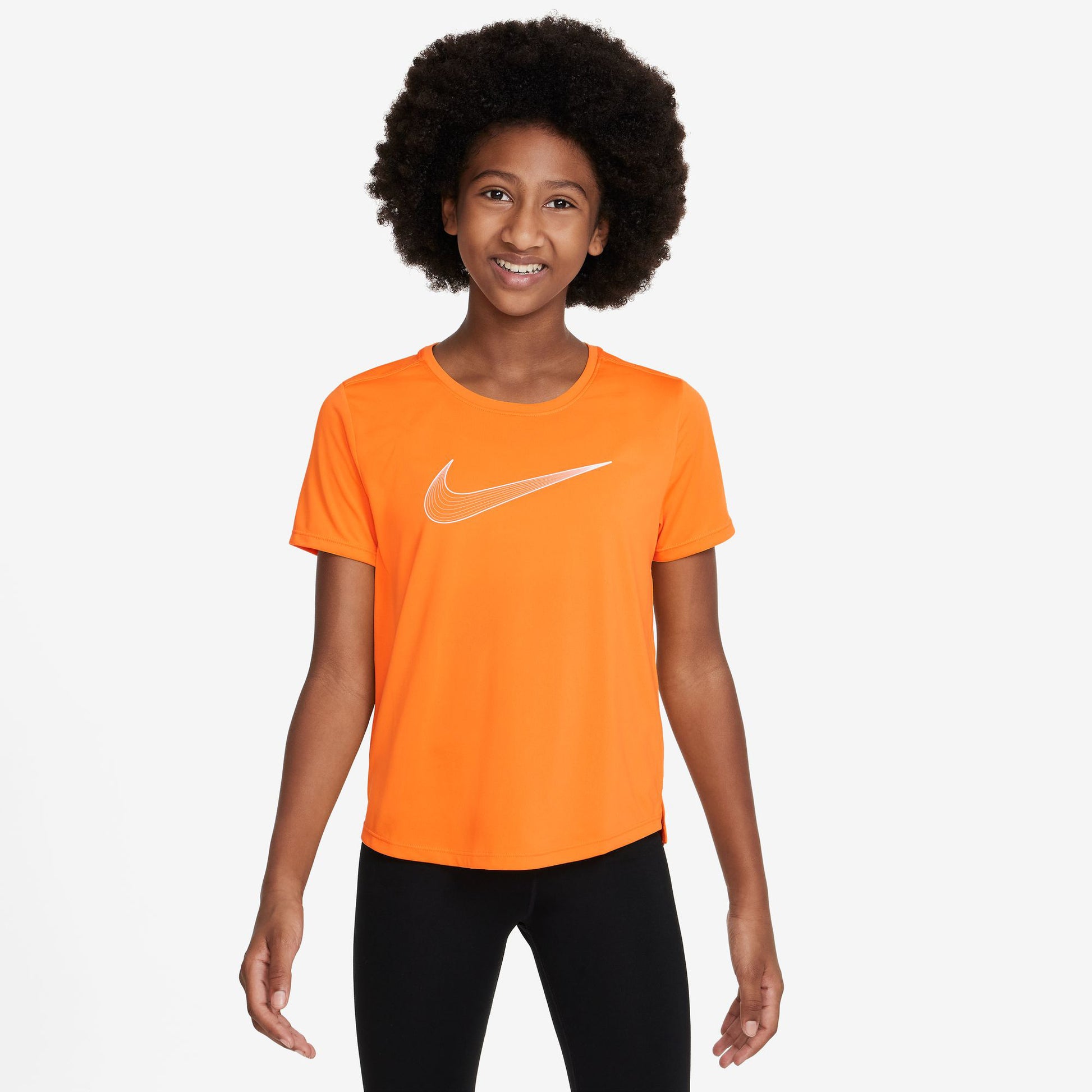 Nike Dri-Fit One GX T-shirt Meisjes - oranje,