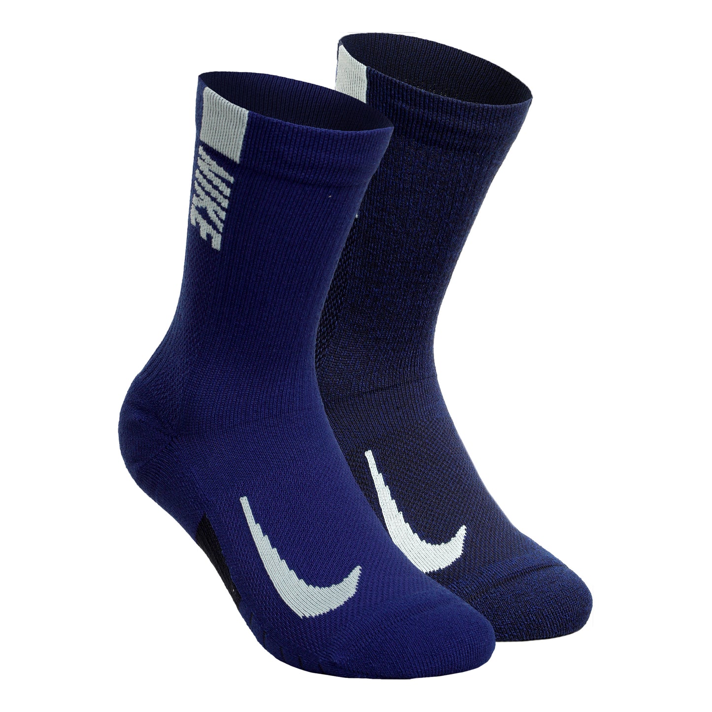 Nike Dri-Fit Multiplier Crew Sportsokken Verpakking 2 stuks Unisex - blauw, zwart