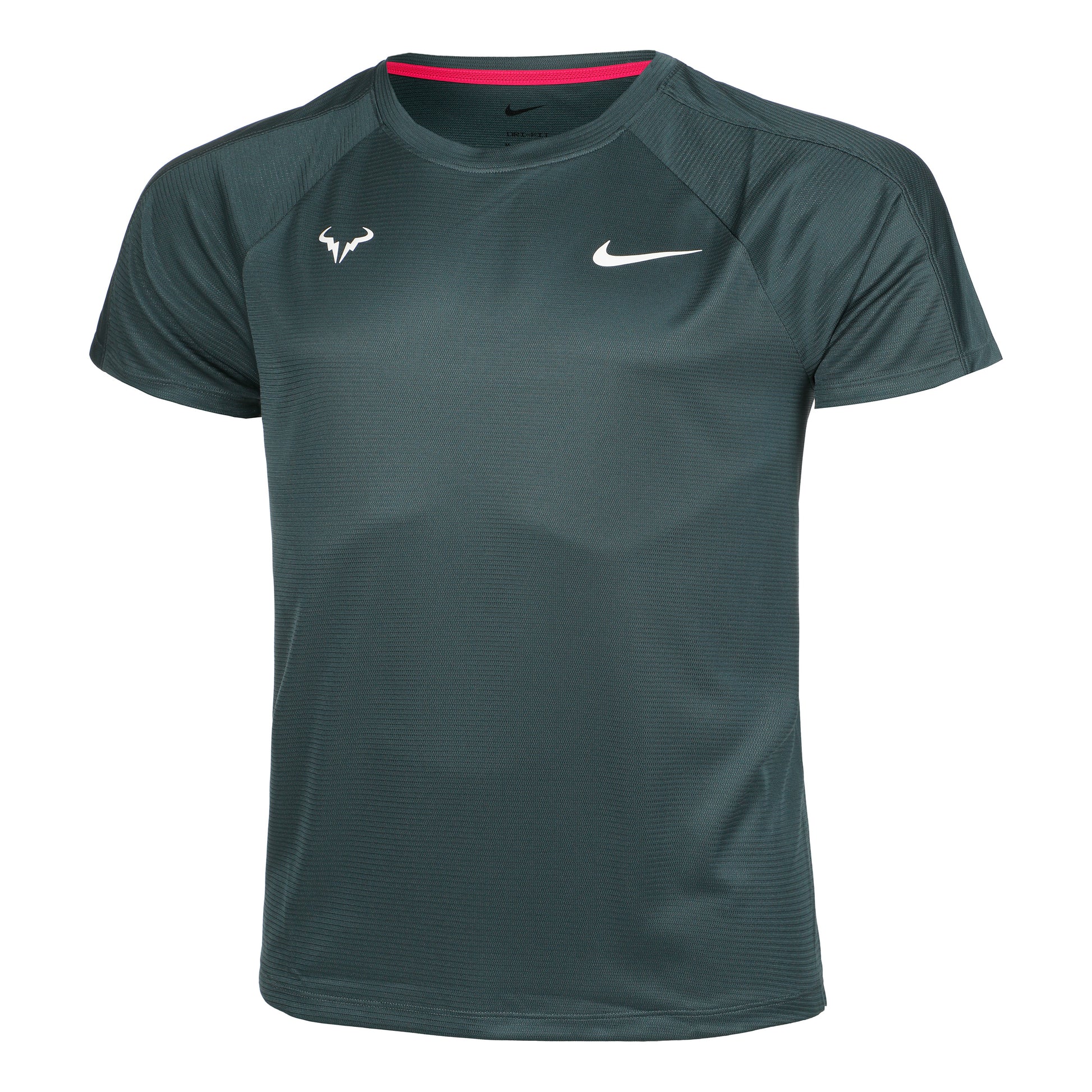 Nike Dri-Fit RAFA MNK Challenger T-shirt Heren - donkergroen,