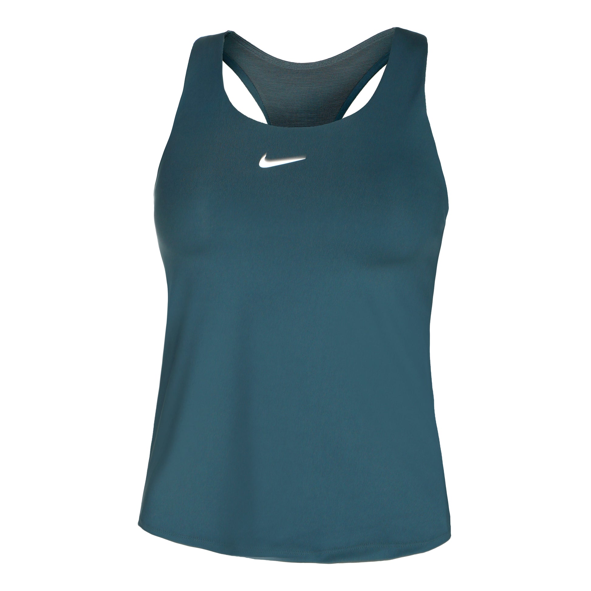 Nike Dri-Fit Swoosh Tanktop Dames - petrolblauw,