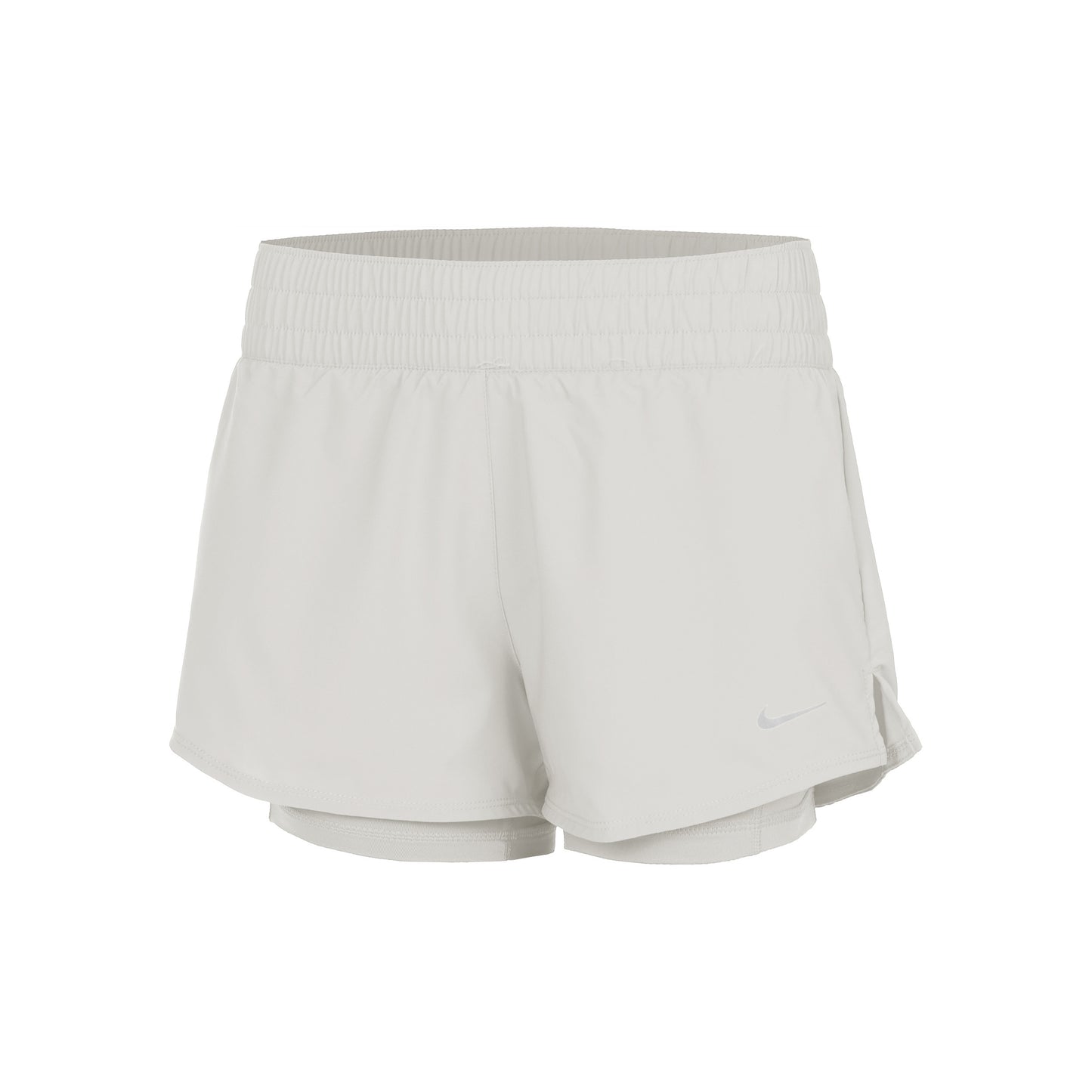 Nike Dri-Fit One Mid Rise 2in1 3in Shorts Dames - crème,