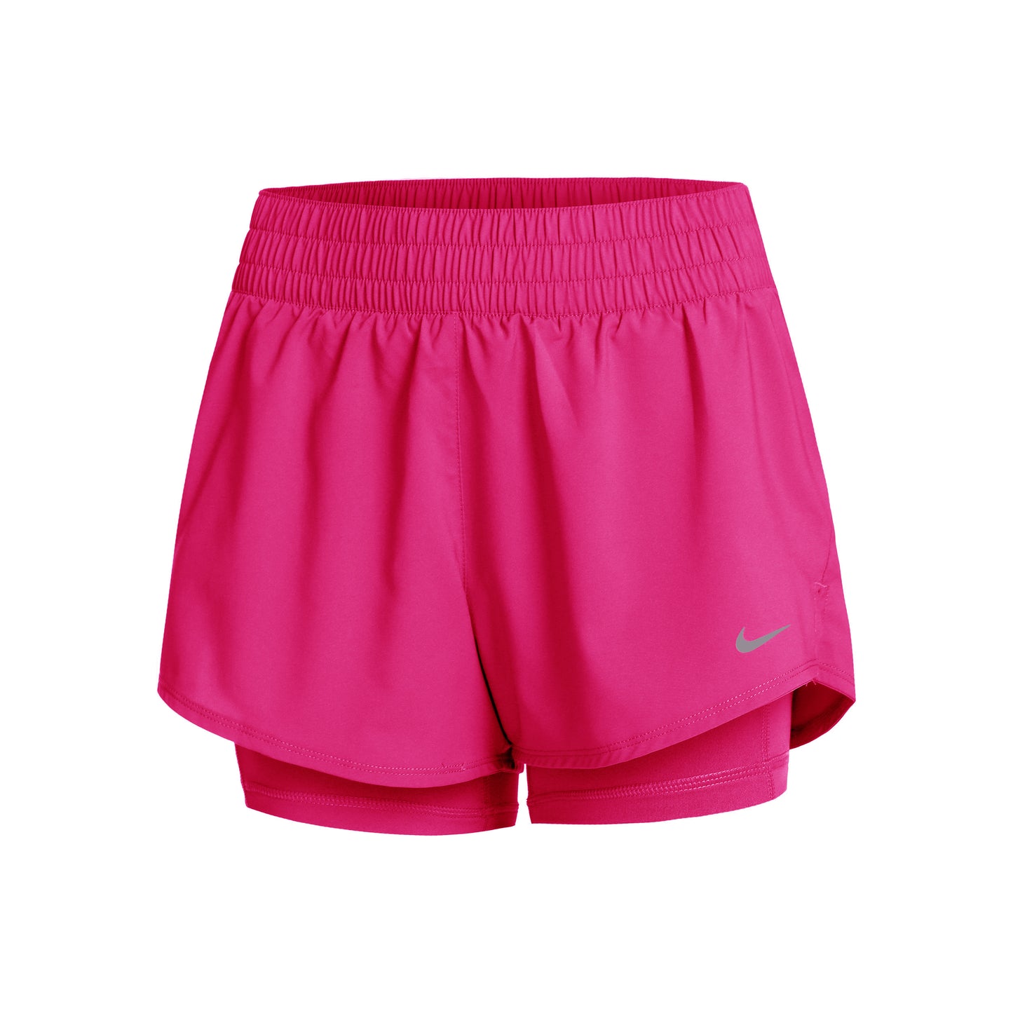 Nike Dri-Fit One Mid Rise 2in1 3in Shorts Dames - pink,