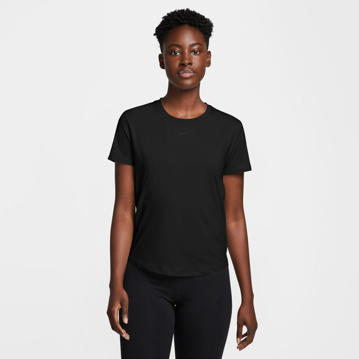 Nike One Classic Dri-Fit T-shirt Dames-Zwart