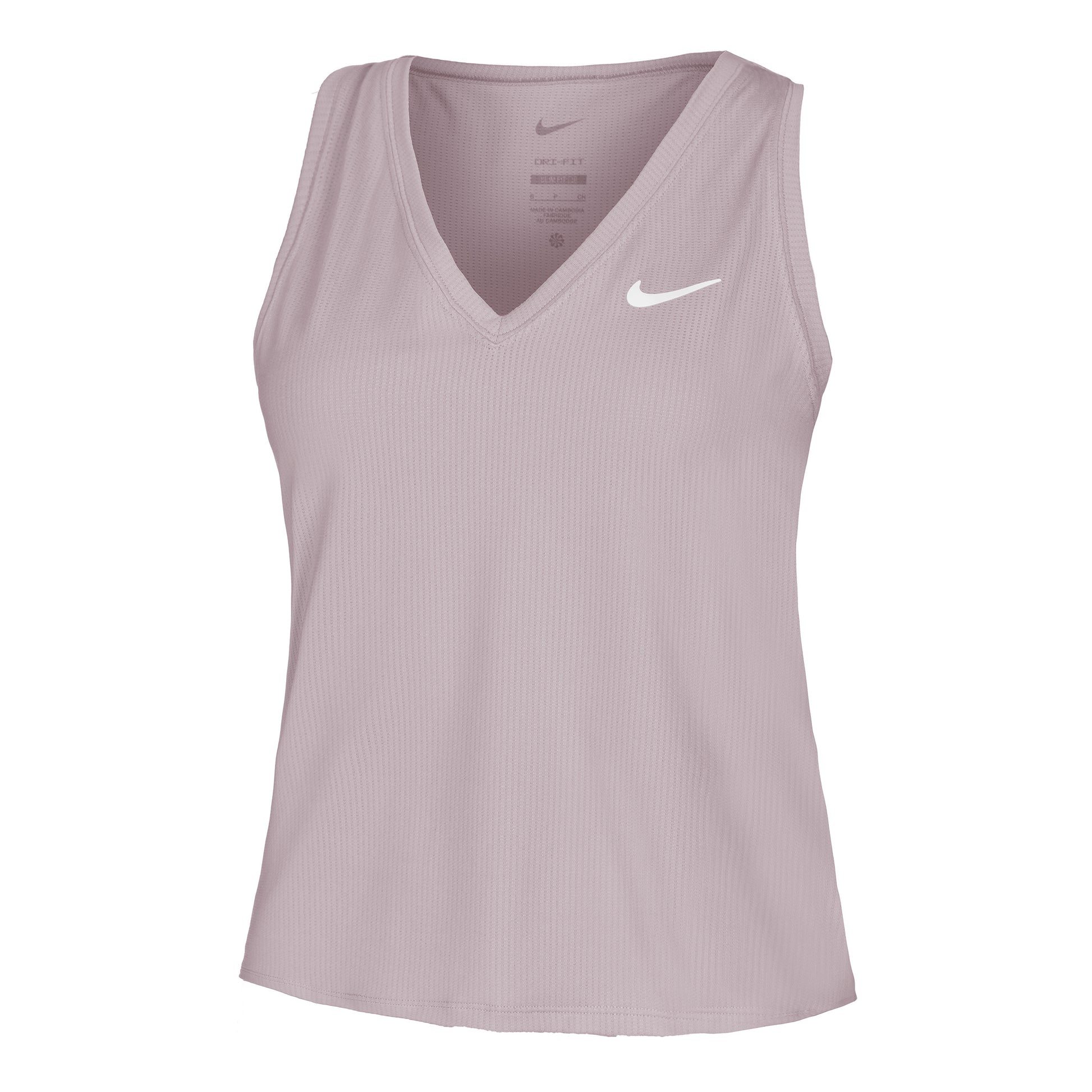 Nike Dri-Fit Victory Court Tanktop Dames - mauve, zwart