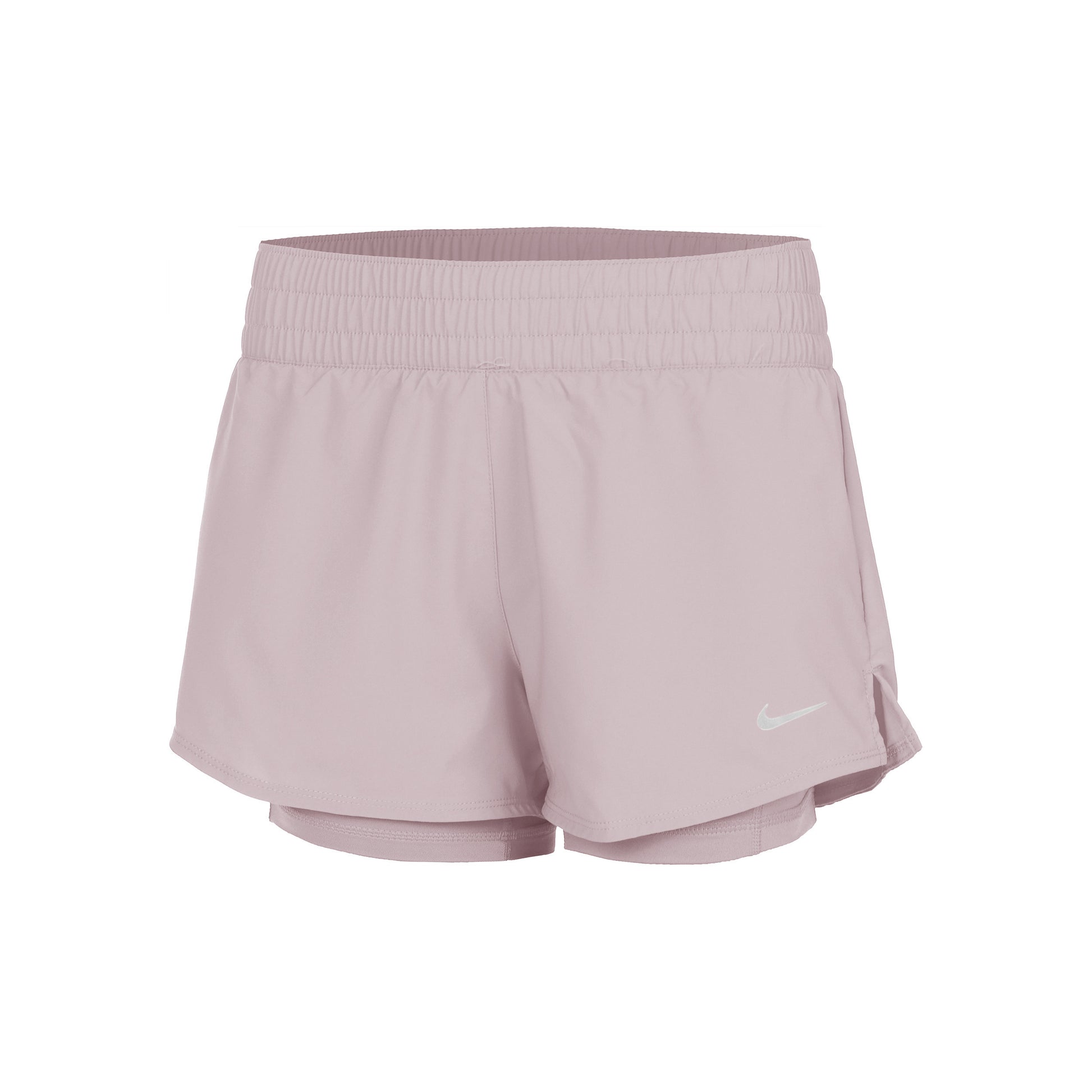 Nike Dri-Fit One Mid Rise 2in1 3in Shorts Dames - beige,