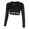 Pro Dri-Fit 365 Crop Longsleeve Dames - zwart,