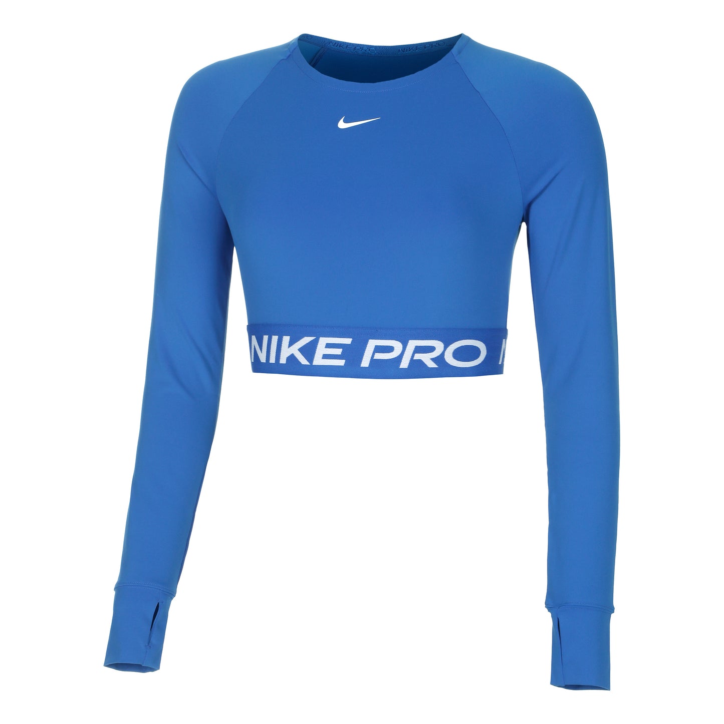 Nike Pro Dri-Fit 365 Crop Longsleeve Dames - blauw,