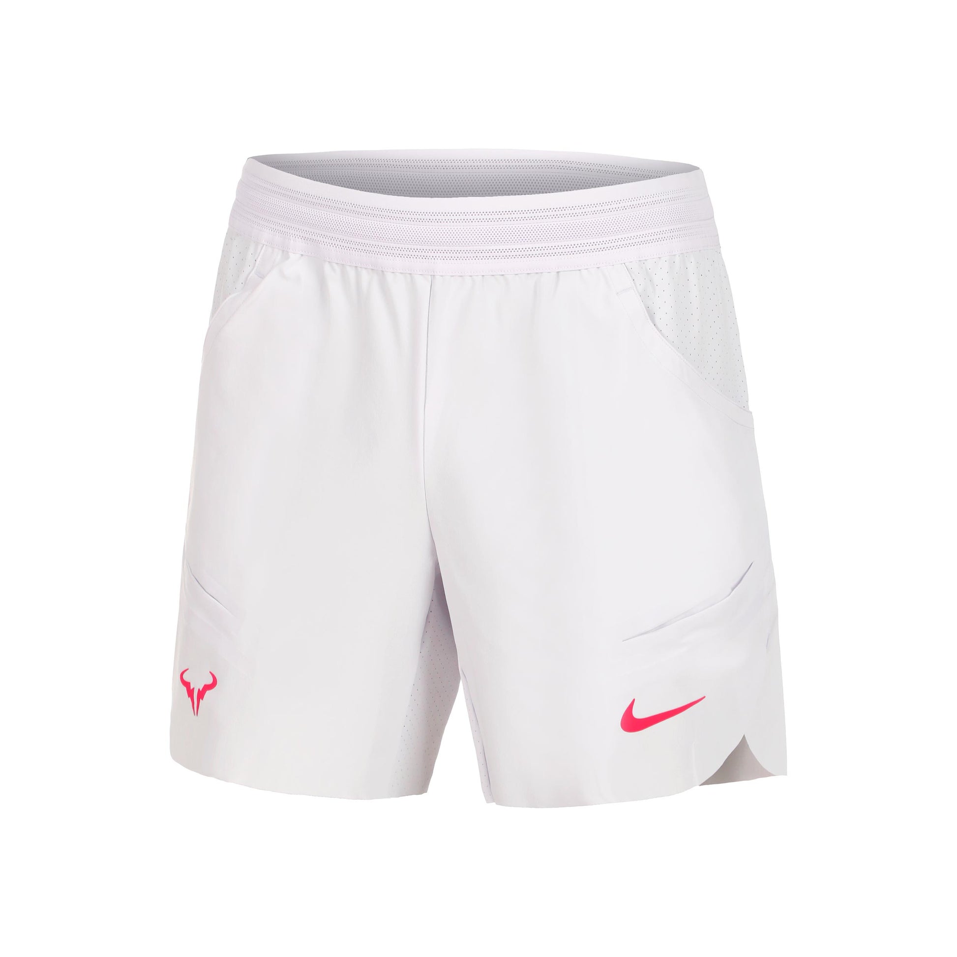 Nike Dri-Fit RAFA MNK 7in Shorts Hommes - blanc, pink