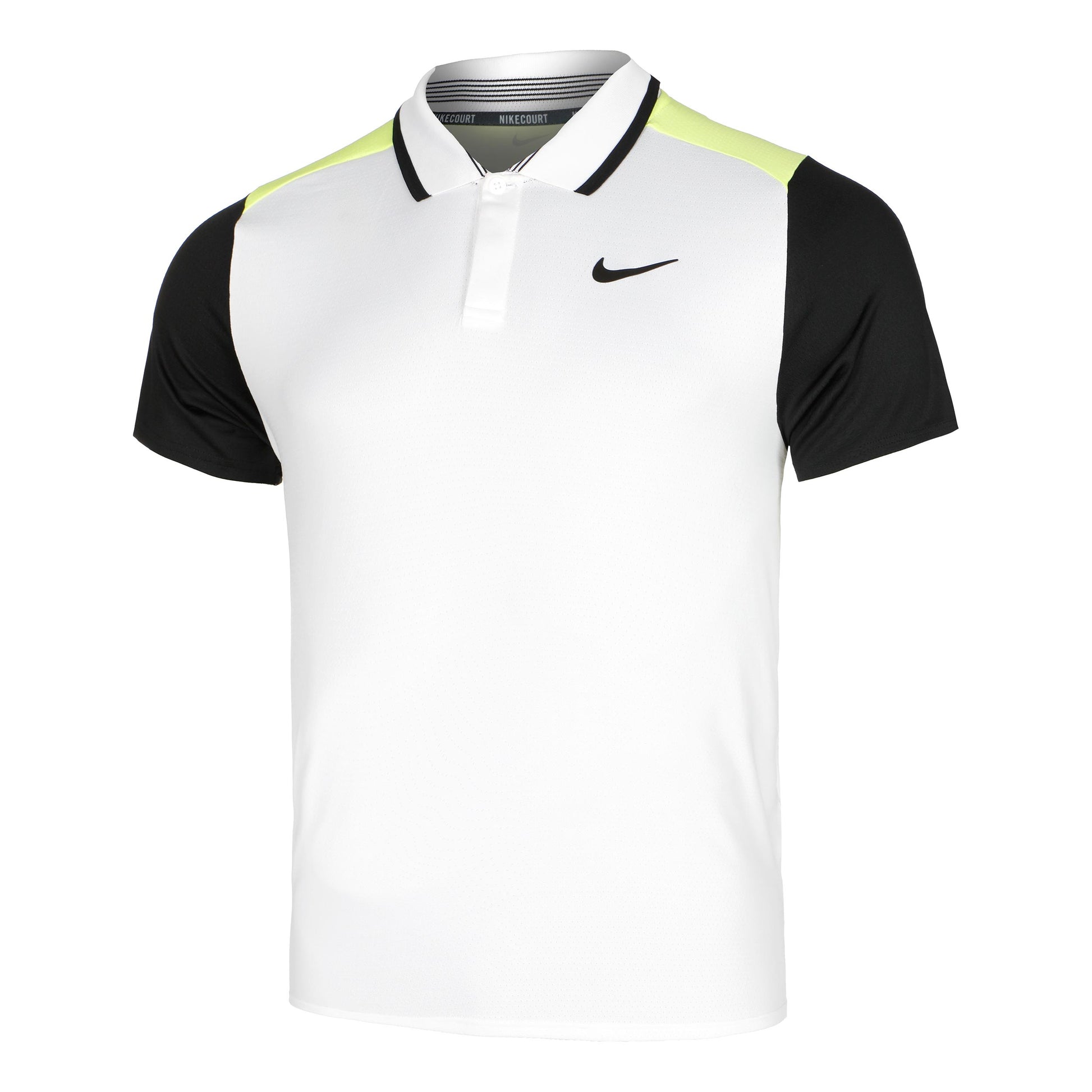 Nike Court Dri-Fit Advantage Polo Heren - wit, zwart