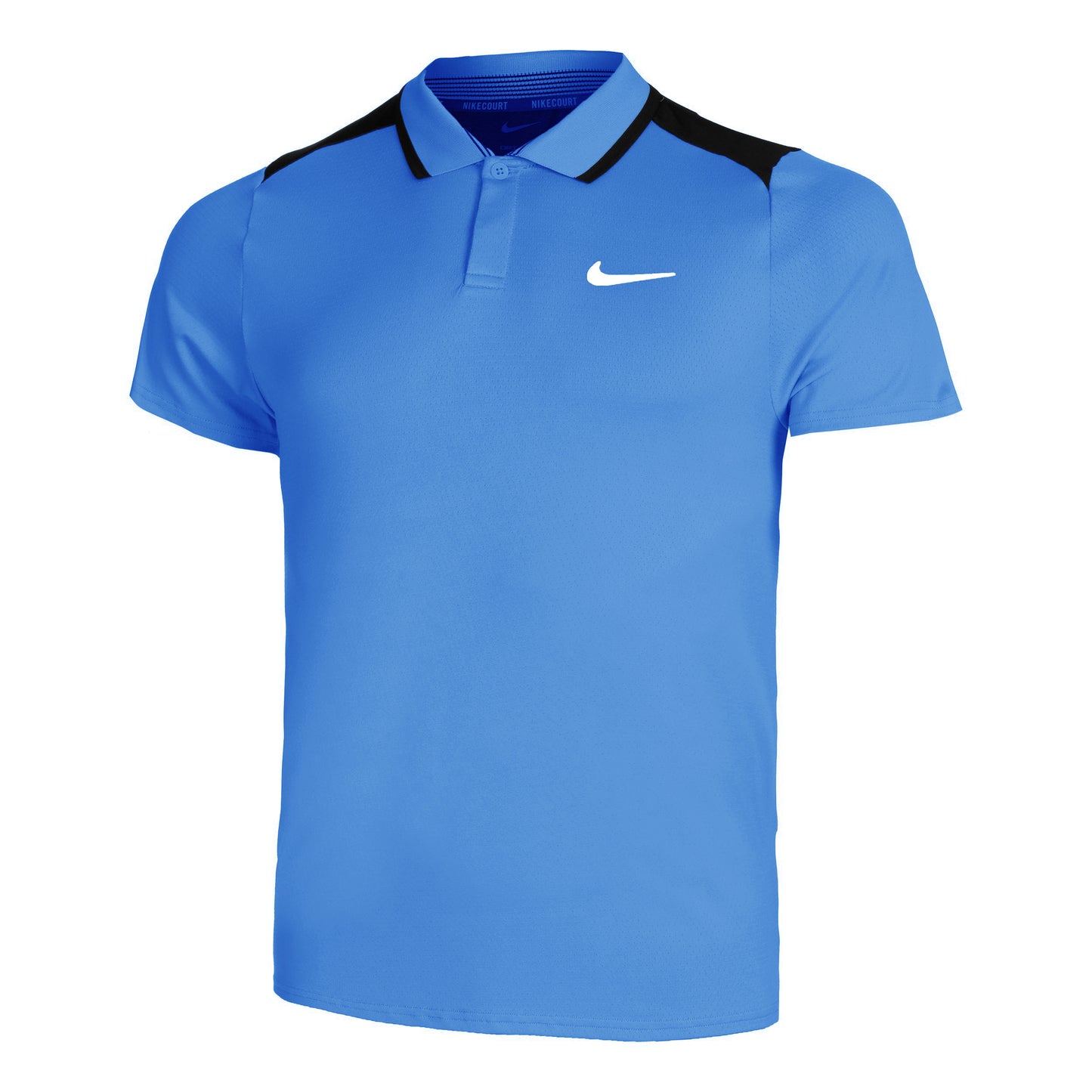 Nike Court Dri-Fit Advantage Polo Heren - blauw, zwart
